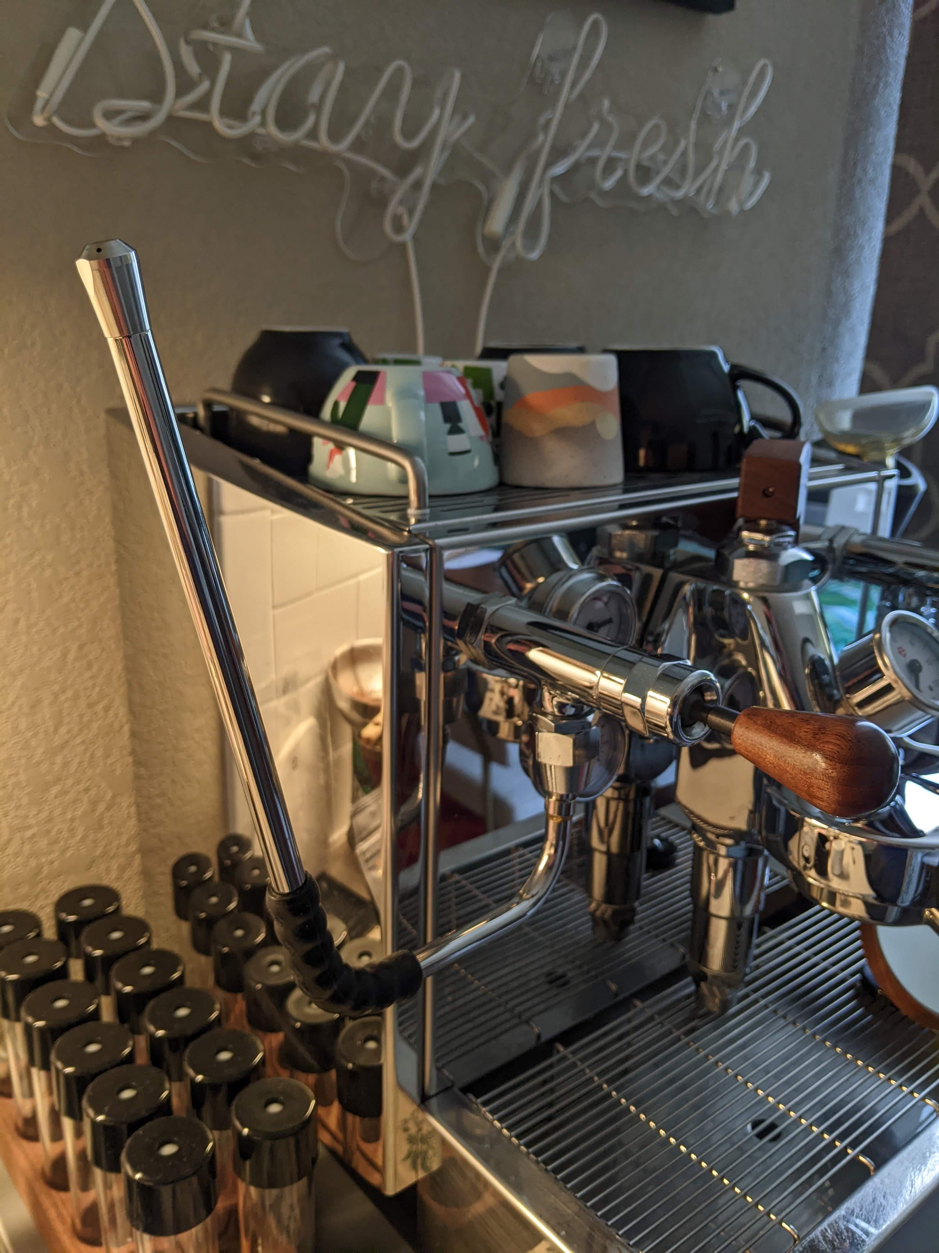 new steam wand install went off without a hitch espresso