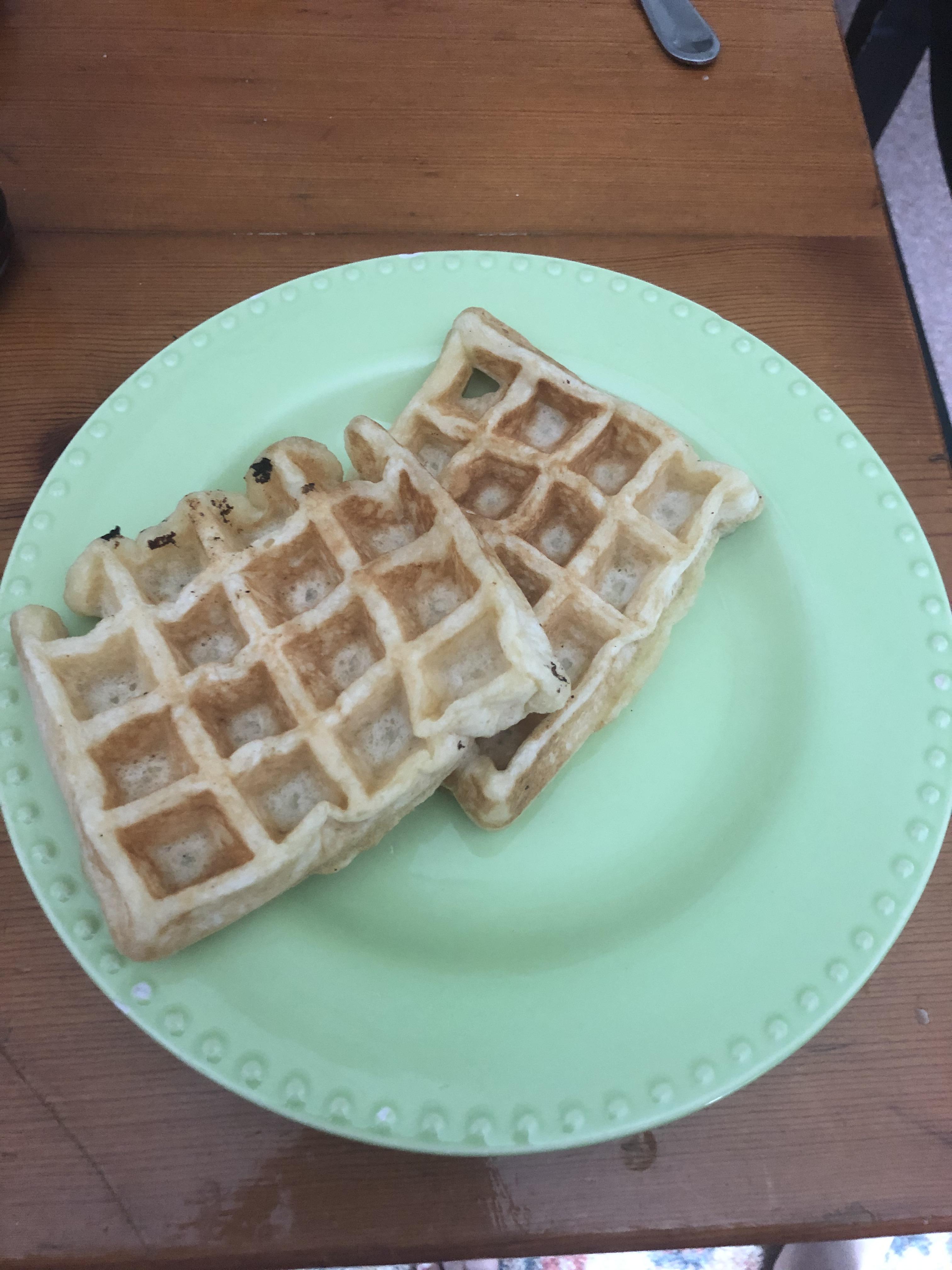 I just made the most amazing waffles I’ve ever experienced. Can’t
