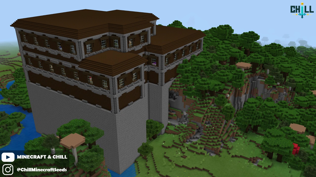 The Tallest Mansion I've Found So Far! (Bedrock) minecraftseeds
