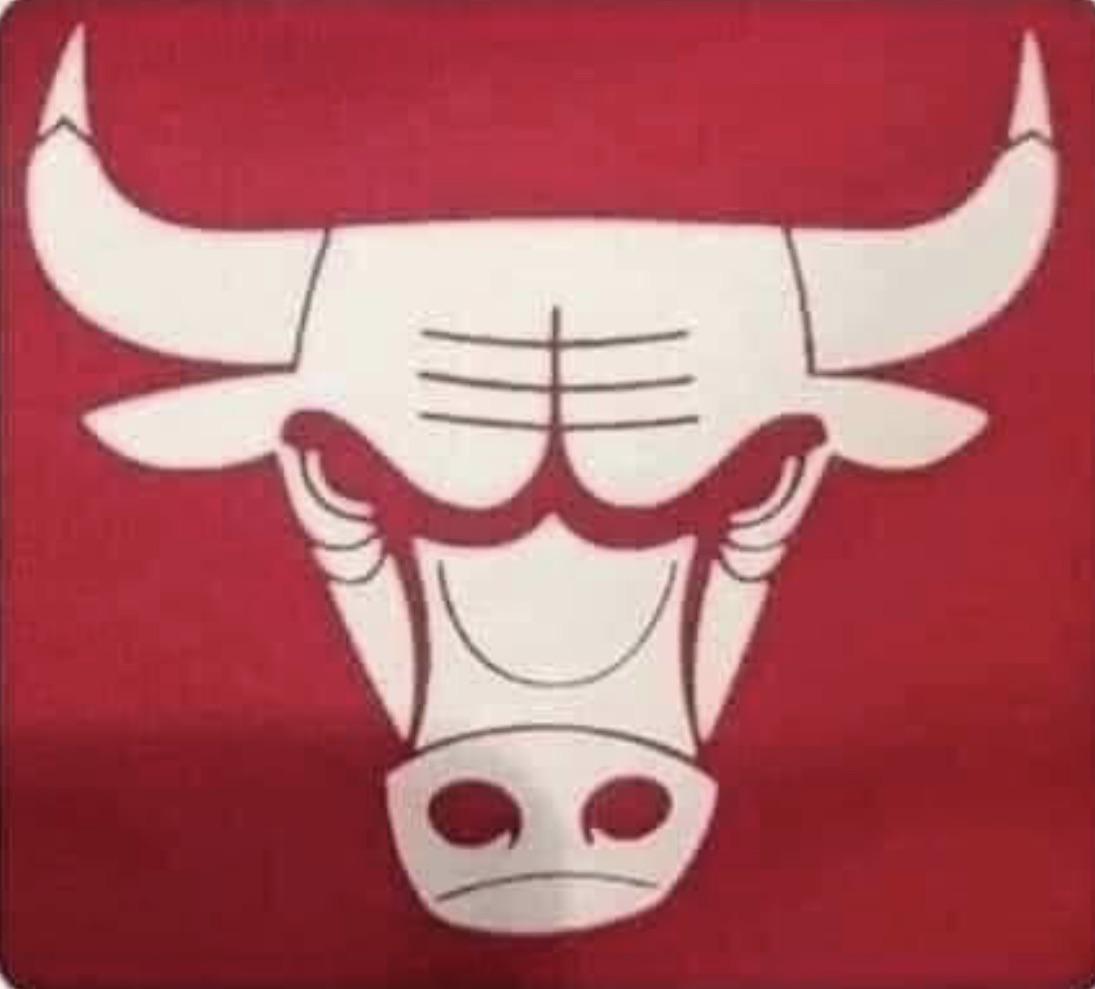 Turn the Bulls logo upside down. What do you see? r/HolUp