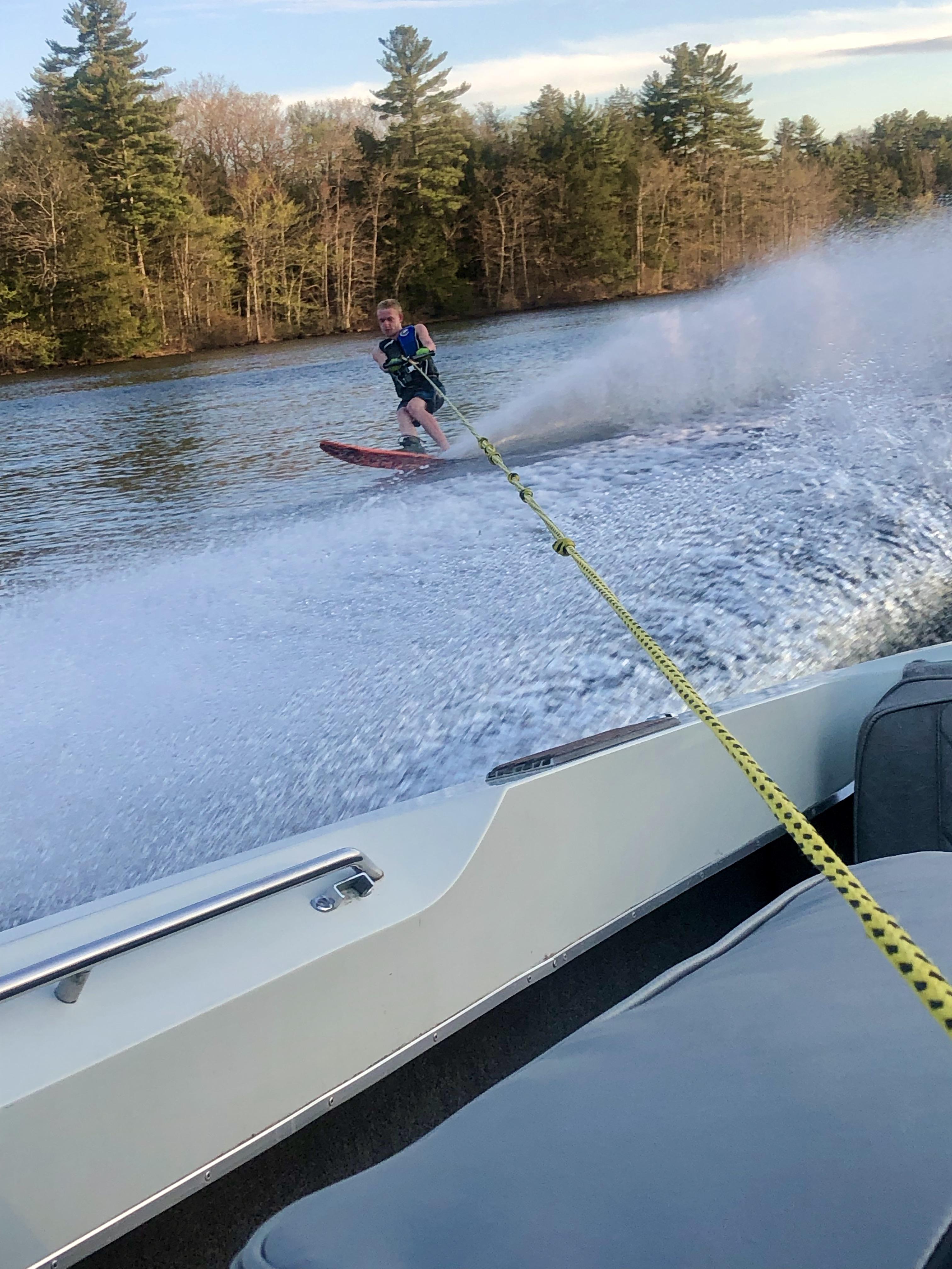 Throwback to the first ski of the season. Tha water was 42 Â°F Live Free