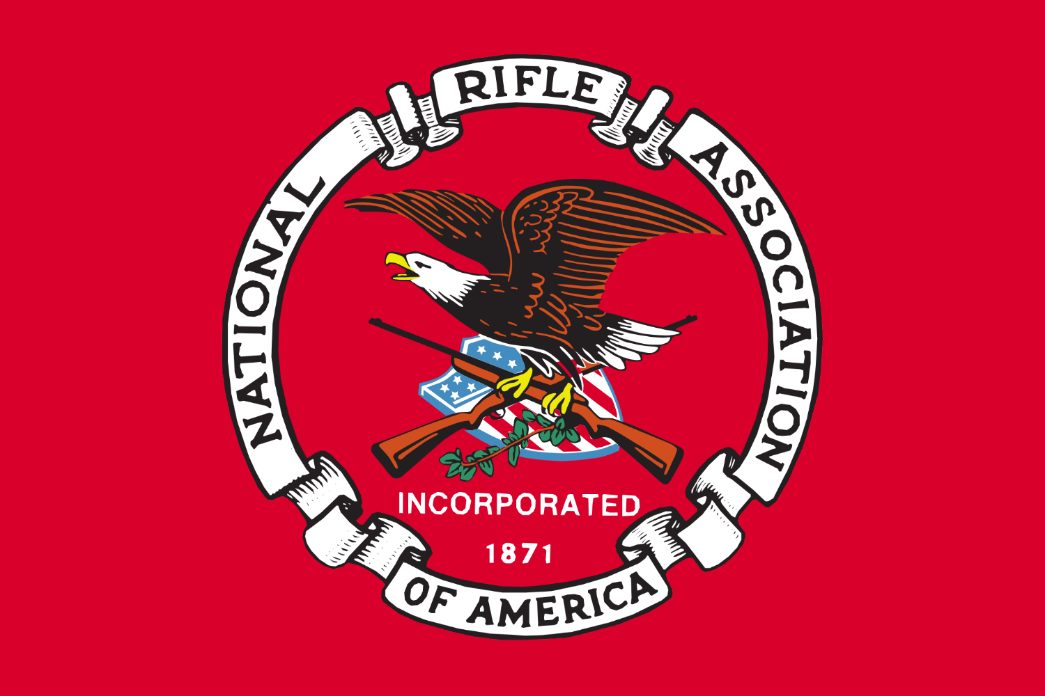 Flag of the National Rifle Association (NRA) r/rightistvexillology
