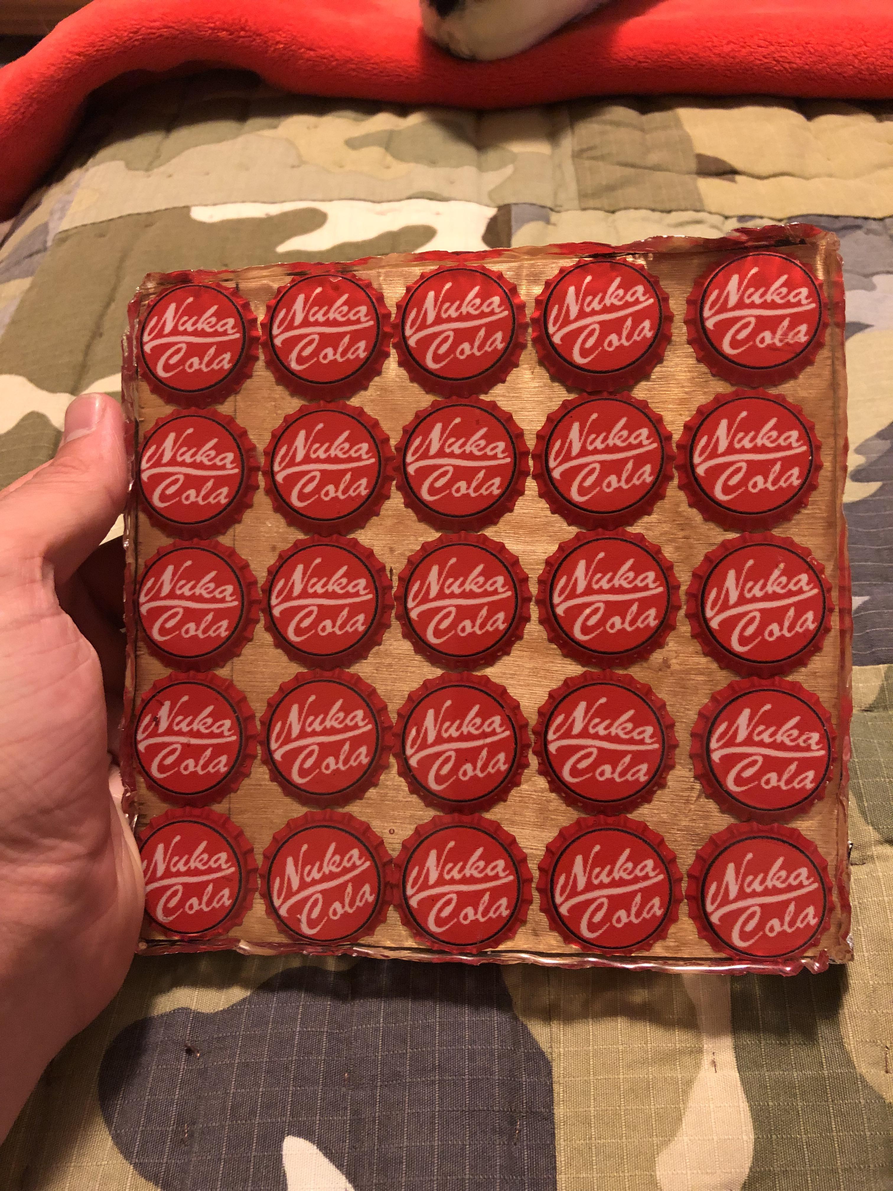 I cast some Nuka Cola Caps in Resin! r/Vault_Tec_Corporation