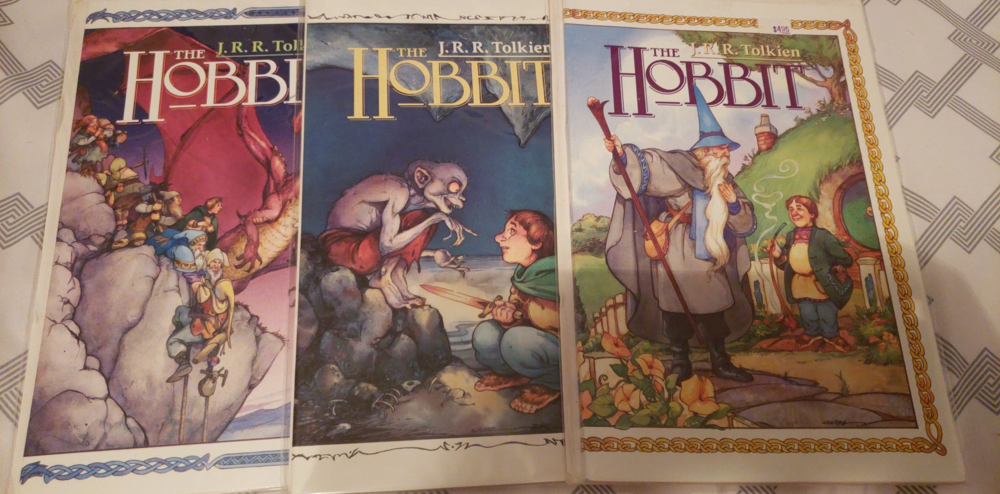 The Hobbit Comic Books bought from dollar shelf at local thrift store