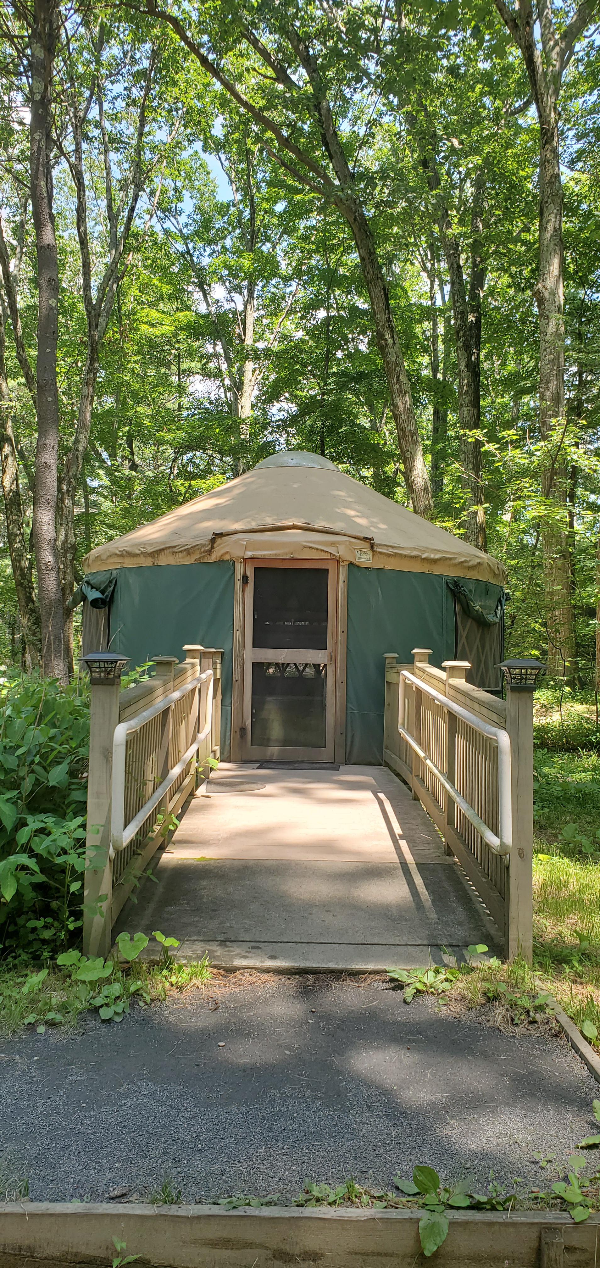 Spent 4 nights in this yurt at Wells State Park in Sturbridge, MA r/yurts