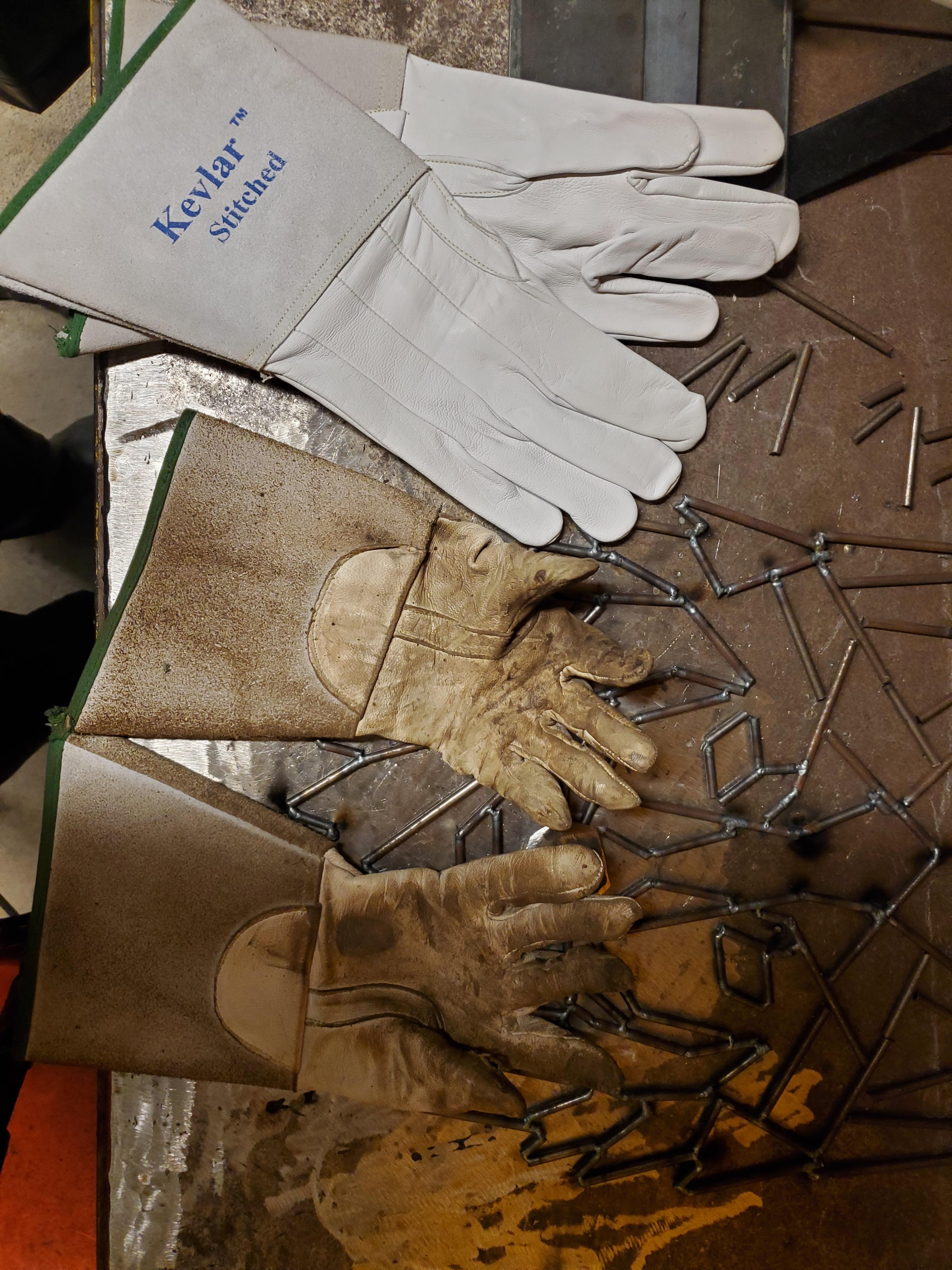 My sheepskin welding gloves with 4 months of use r/Wellworn