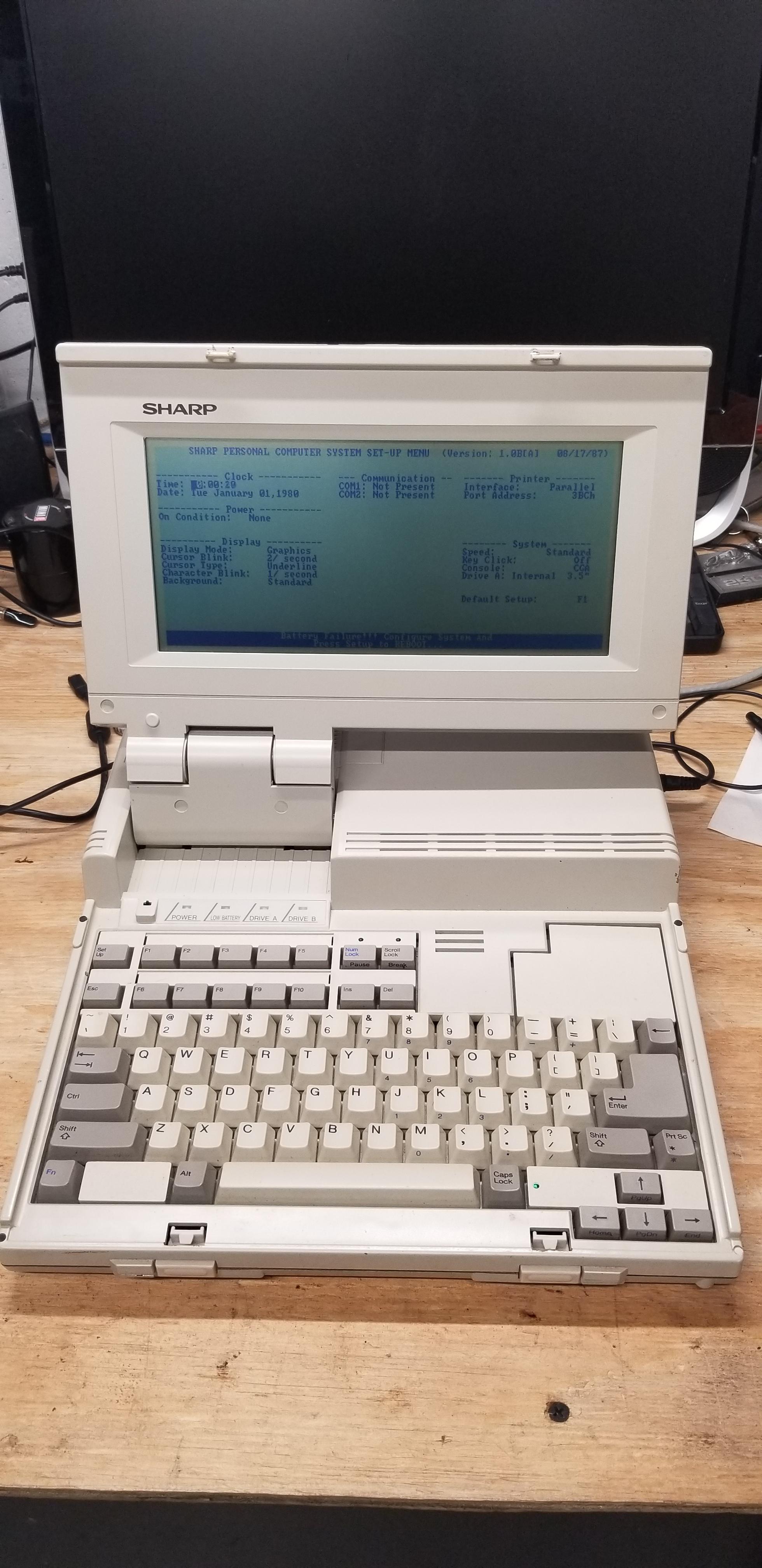 Is it too late to enter old "old laptop" competition? This baby is from