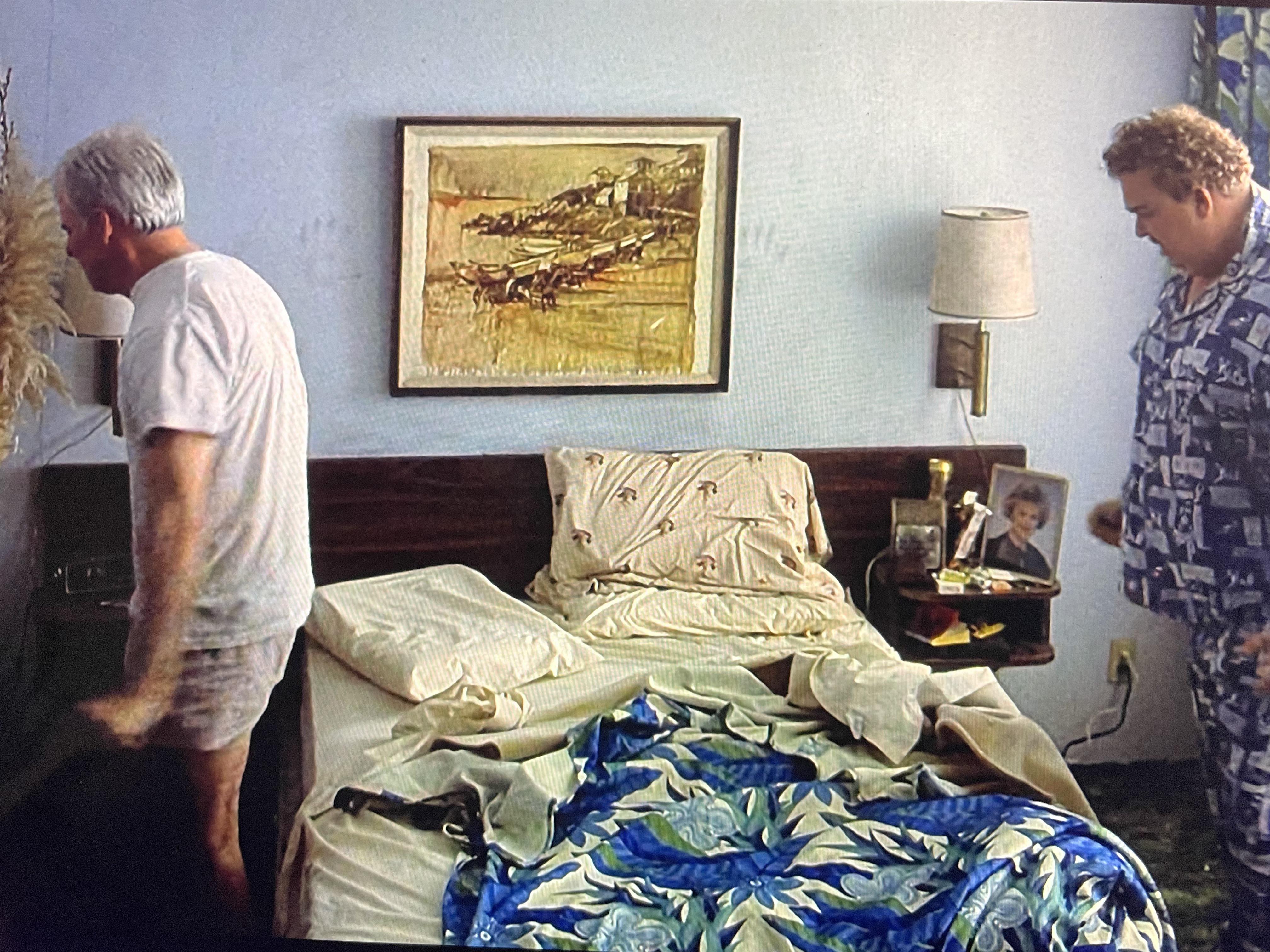 In Planes Trains and Automobiles (1987) there are handprints on the