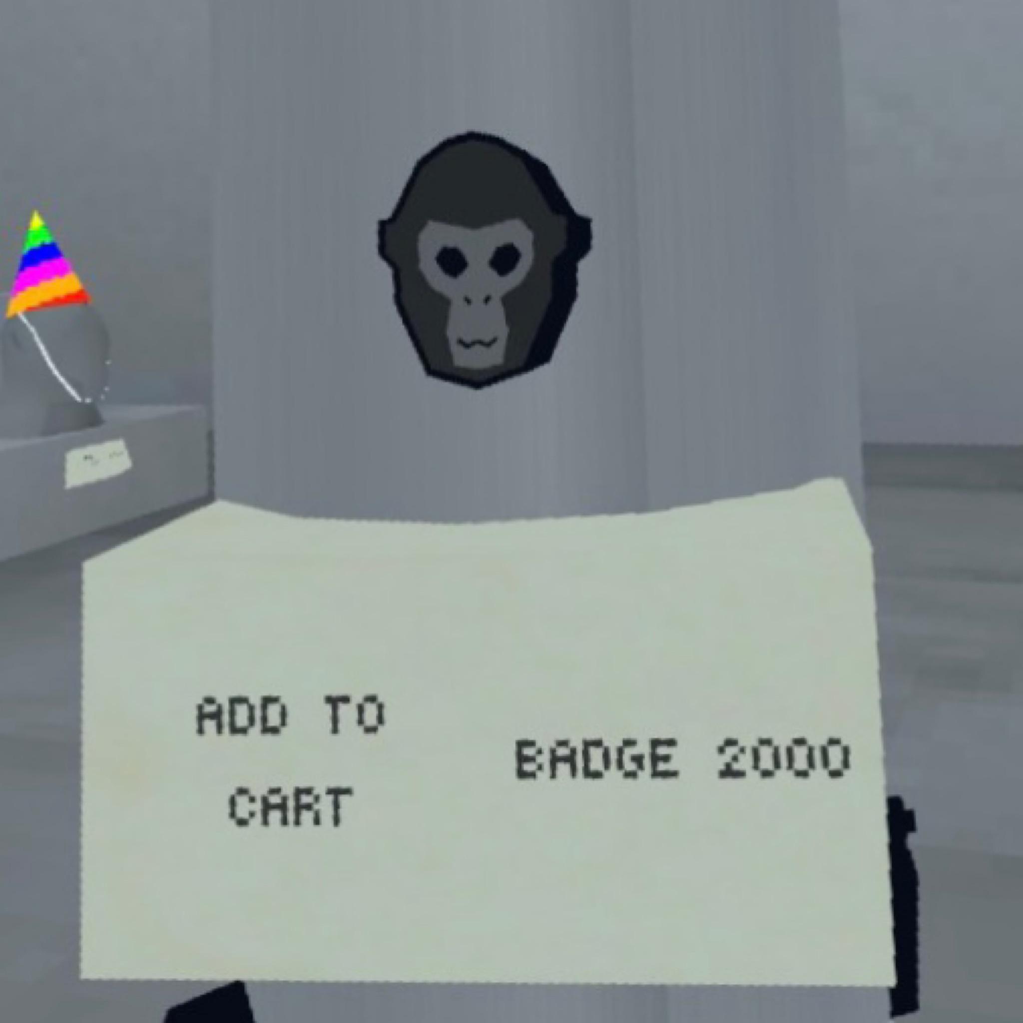 Gorilla face badge r/GorillaTag