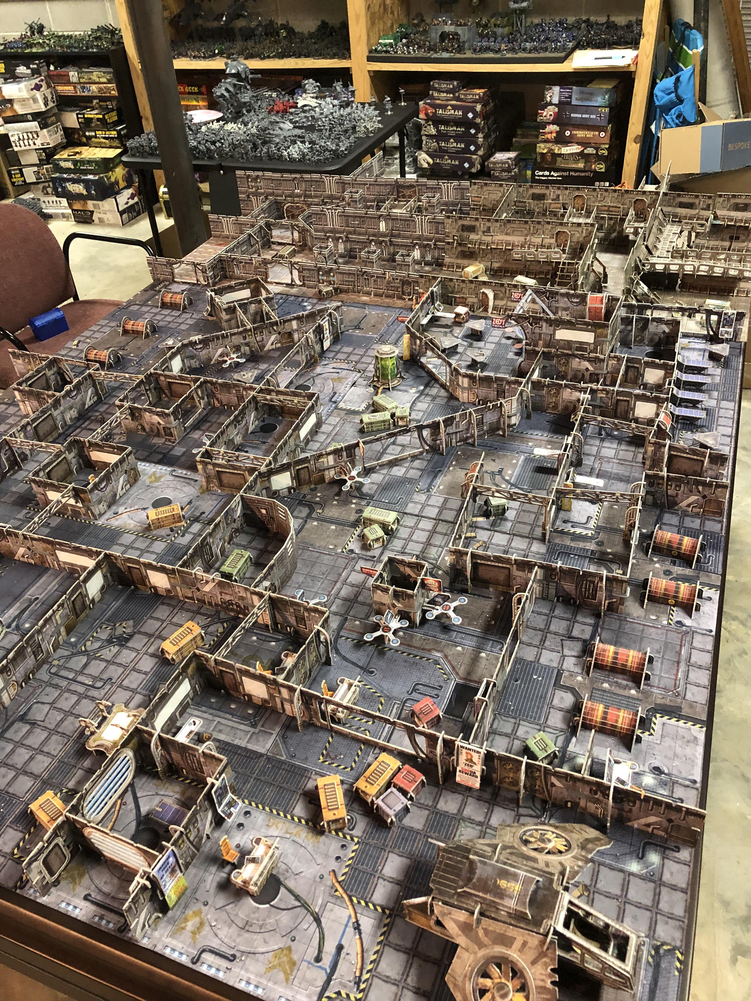 My kill team/necromunda/40k board is complete! r/Warhammer40k