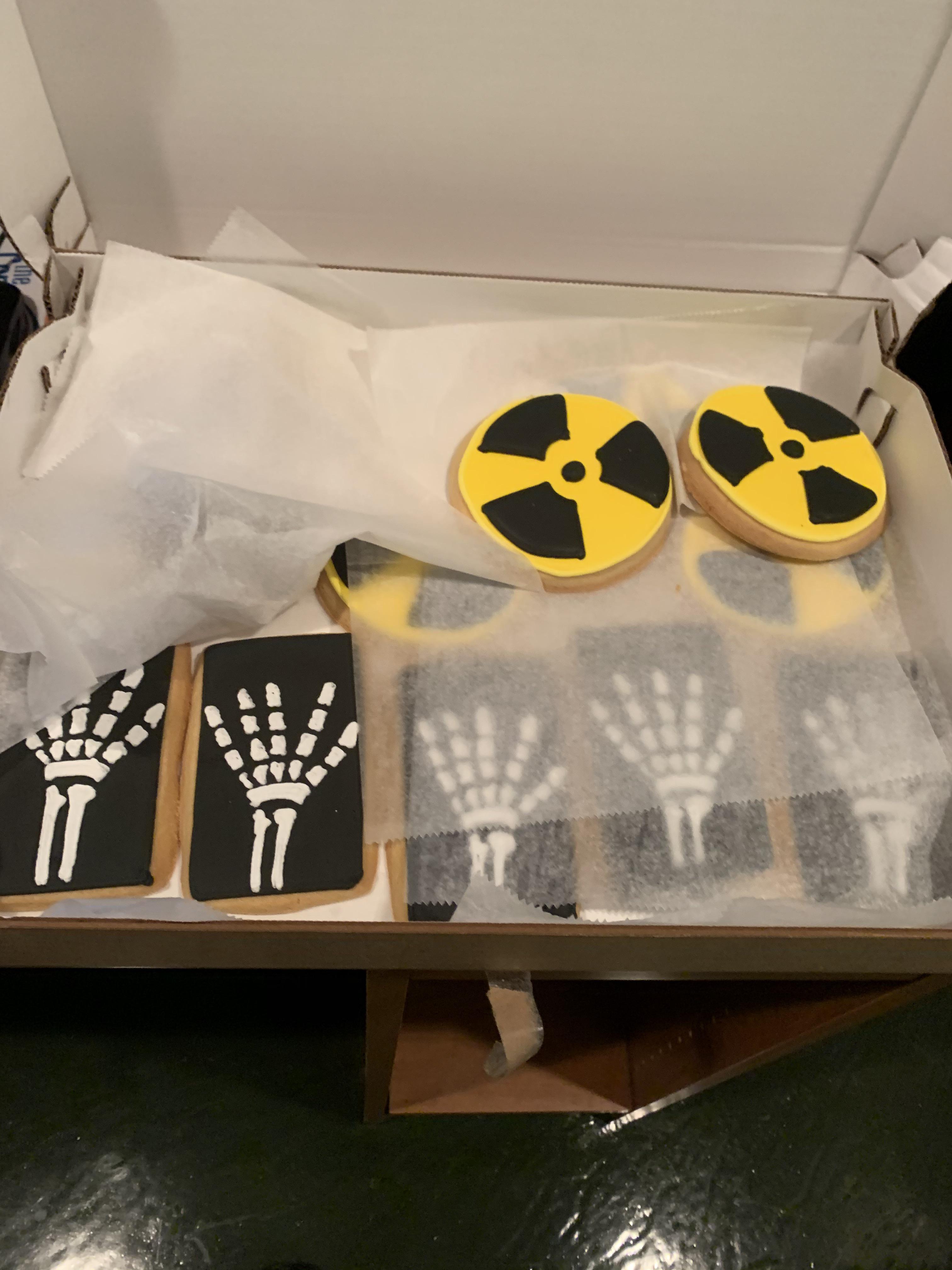 I got my fellow rad techs some cookies for rad tech week. They can out