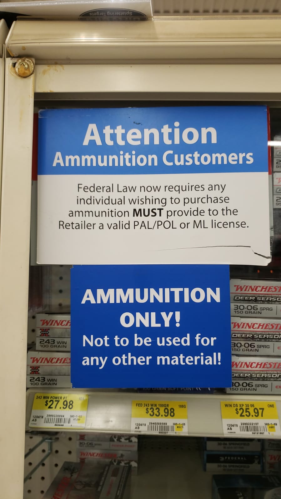 This is obviously an old sign but is an ML license a muzzle loader