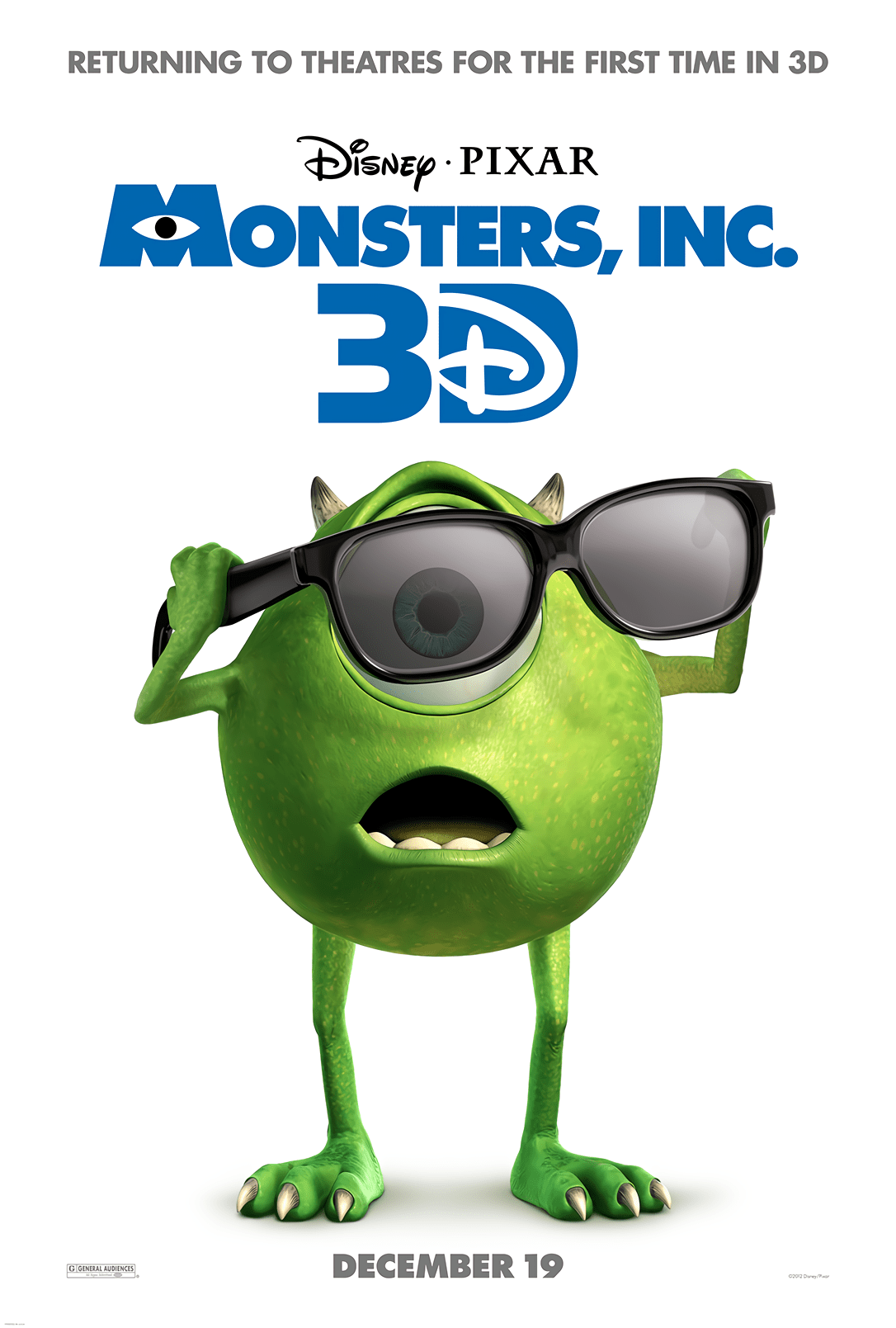 'Monsters, Inc.' (2001) This animated film from Pixar Animation