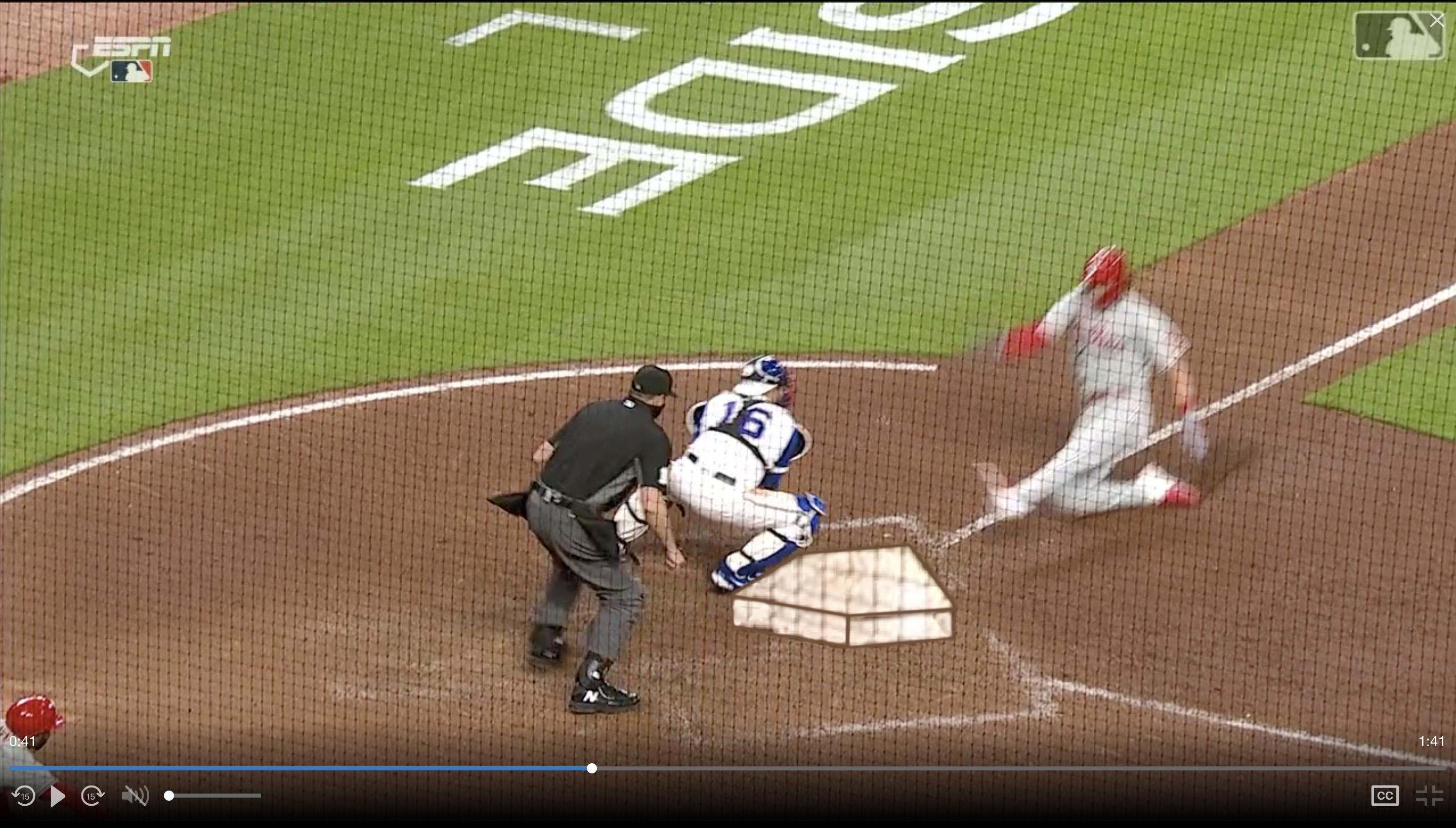 EXCLUSIVE Official MLB Umpire View™ of Alec Bohm sliding into home