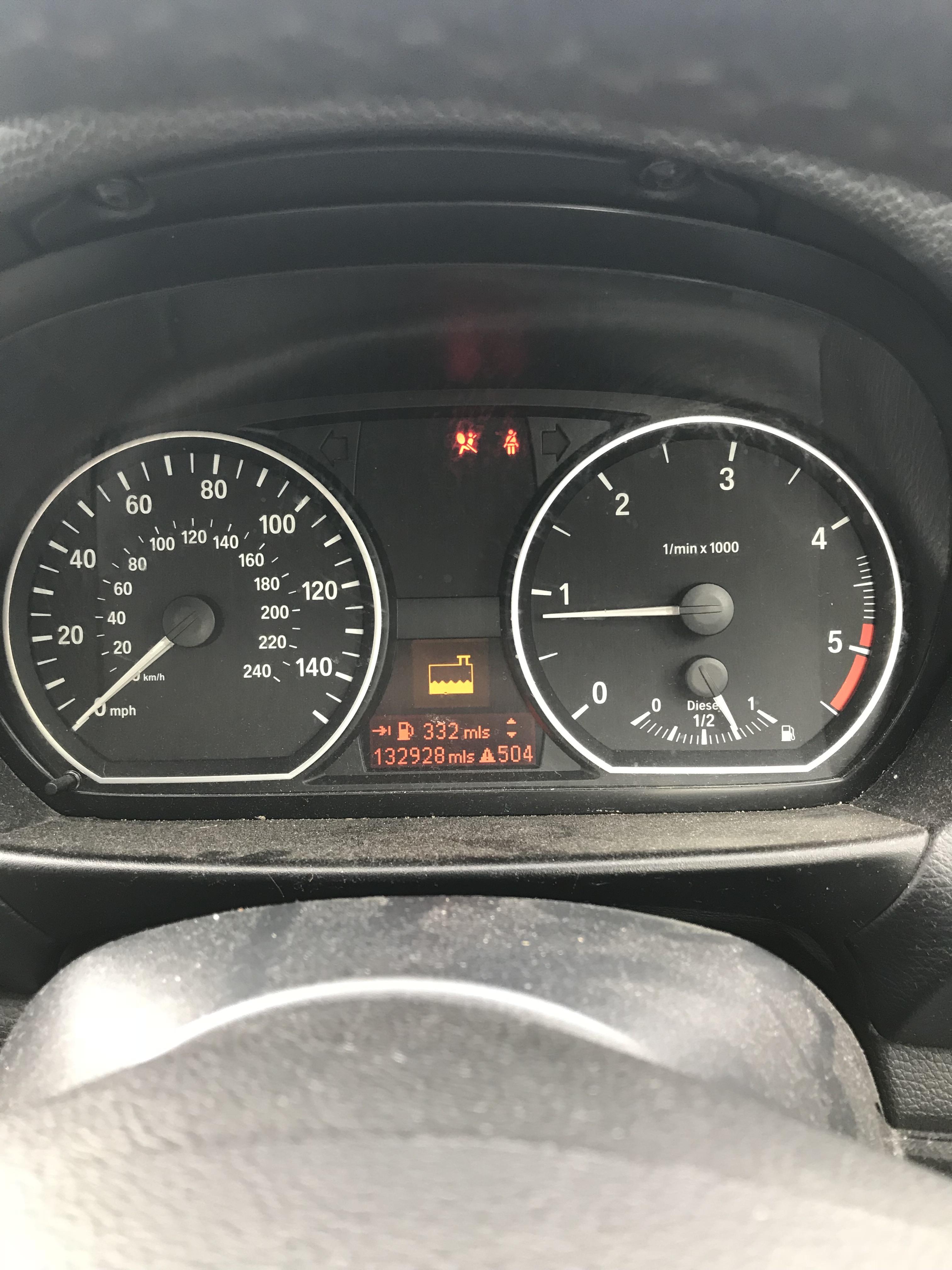 Got this warning light on my 2007 e81. What does it mean BMW