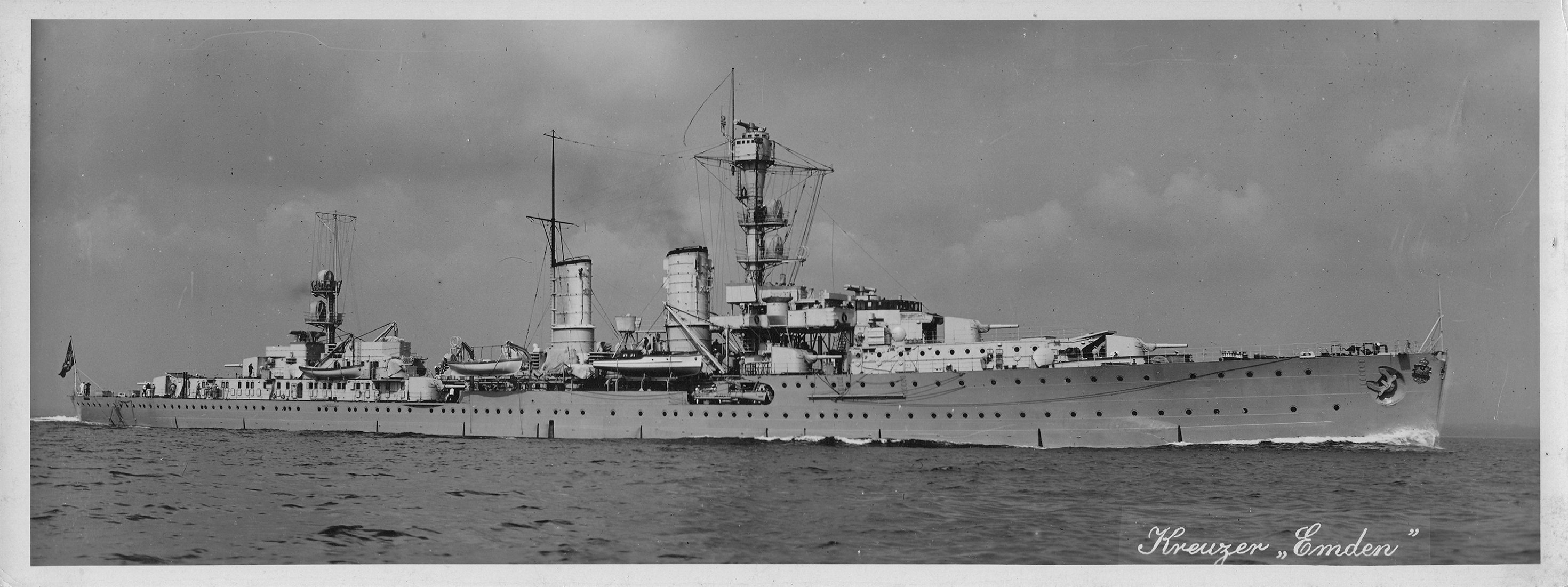 German light cruiser Emden, the only ship of her class and