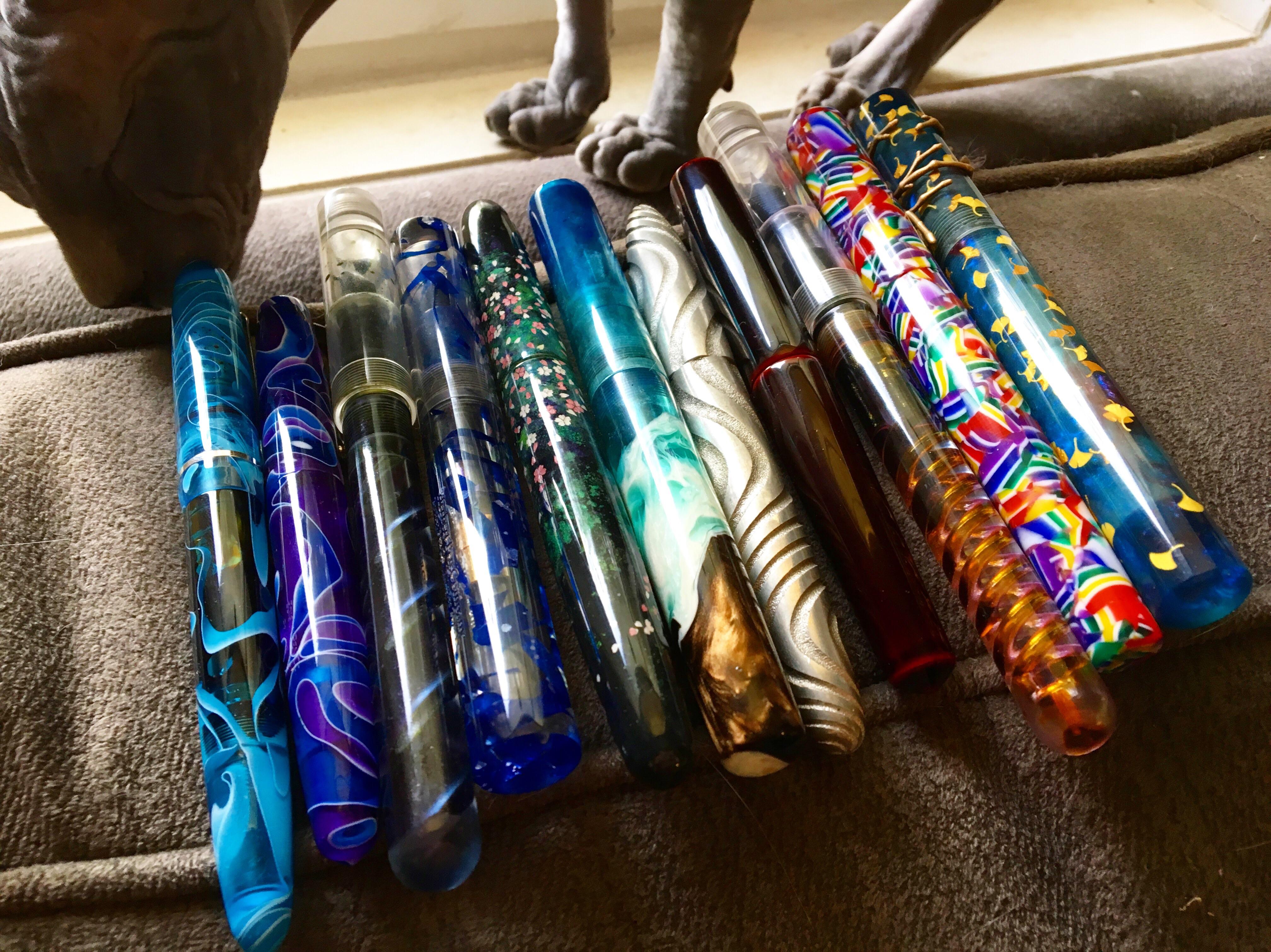 I love handmade fountain pens because they’re works of art you can make