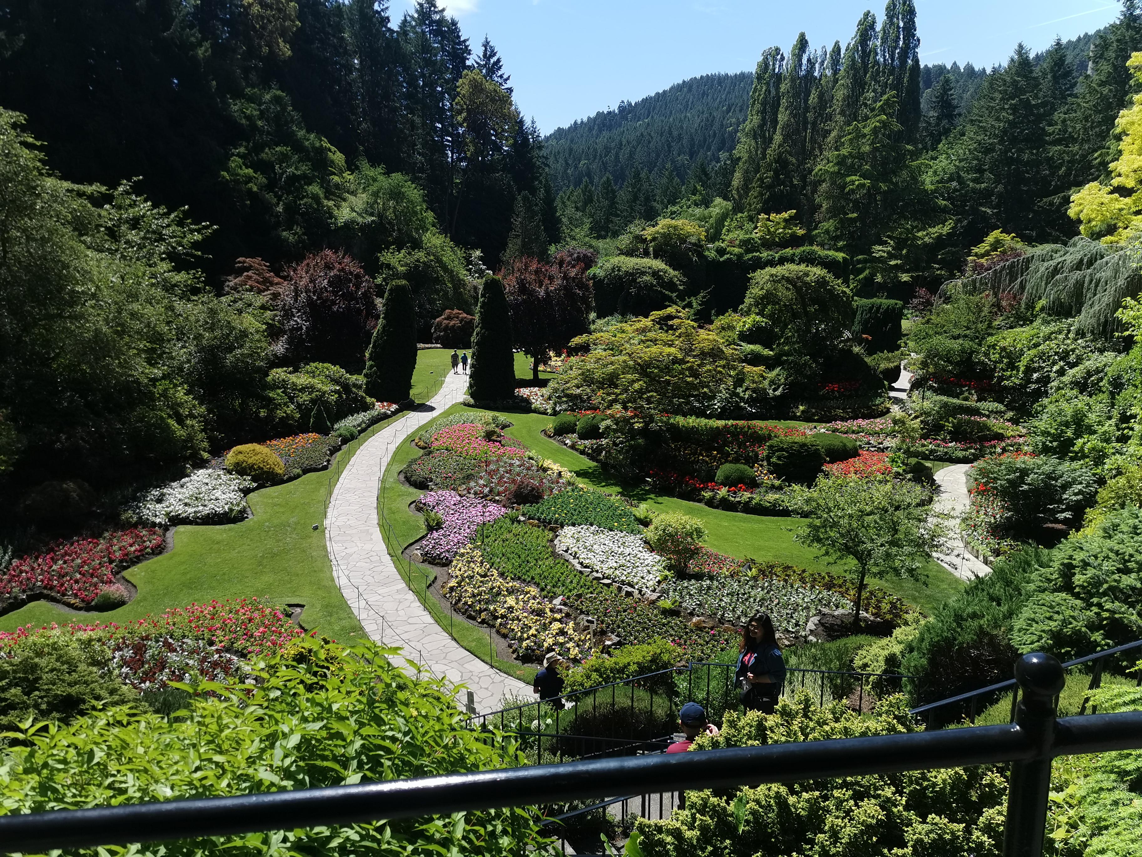 Victoria BC Sunken Garden Burtchart Gardens gardening