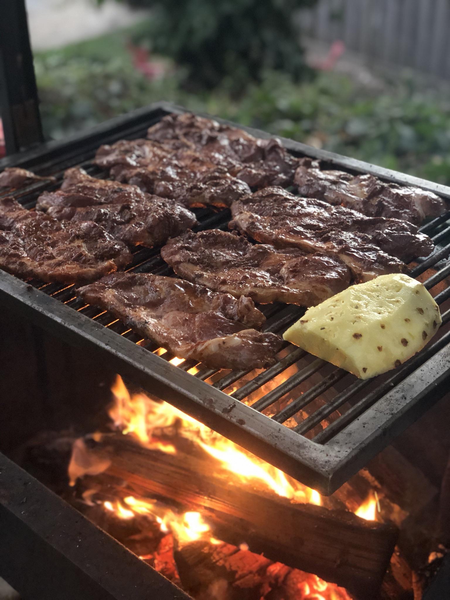 Al pastor on oak wood r/BBQ
