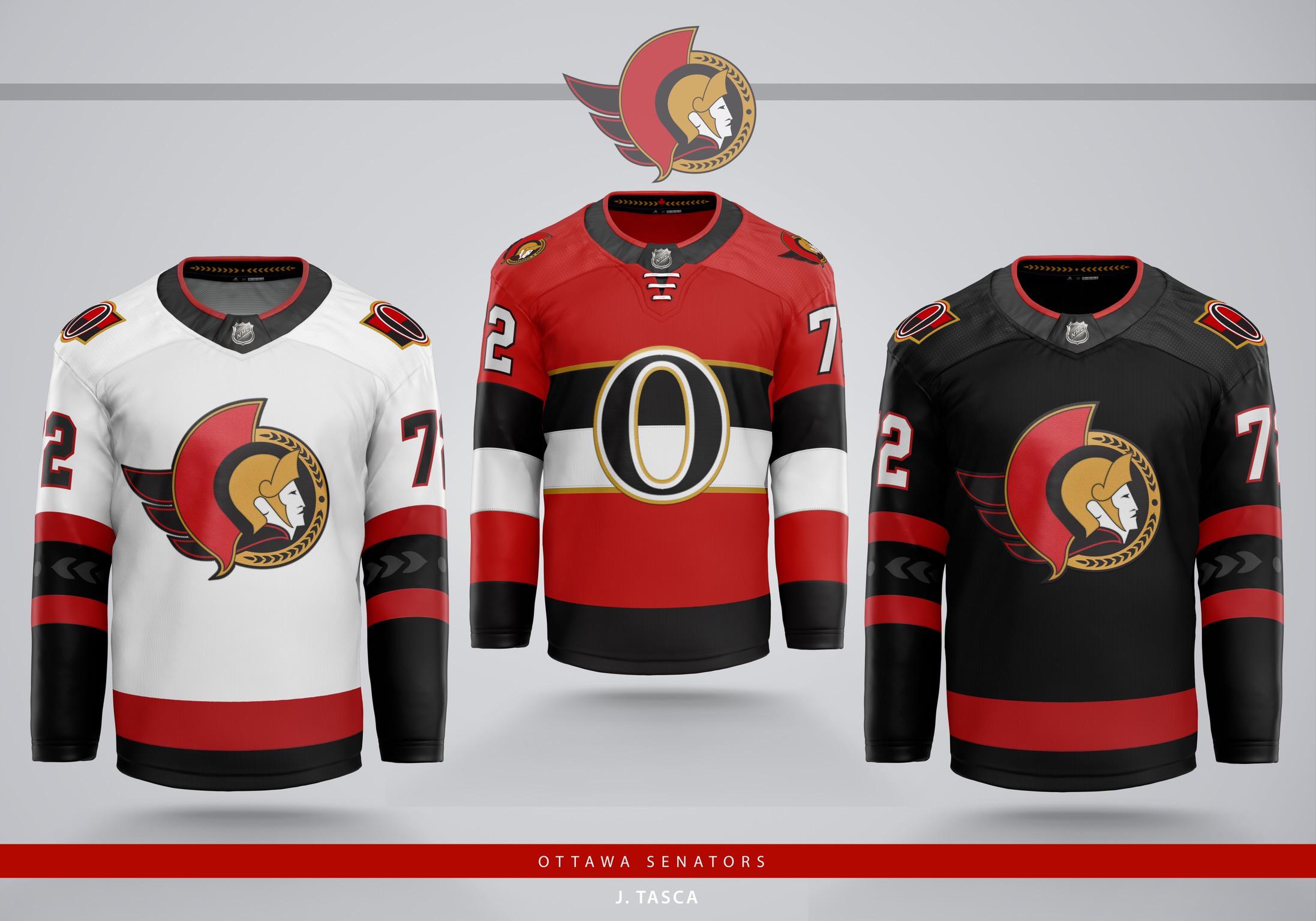 Ottawa Concept jersey set based on recent jersey rumors r/OttawaSenators