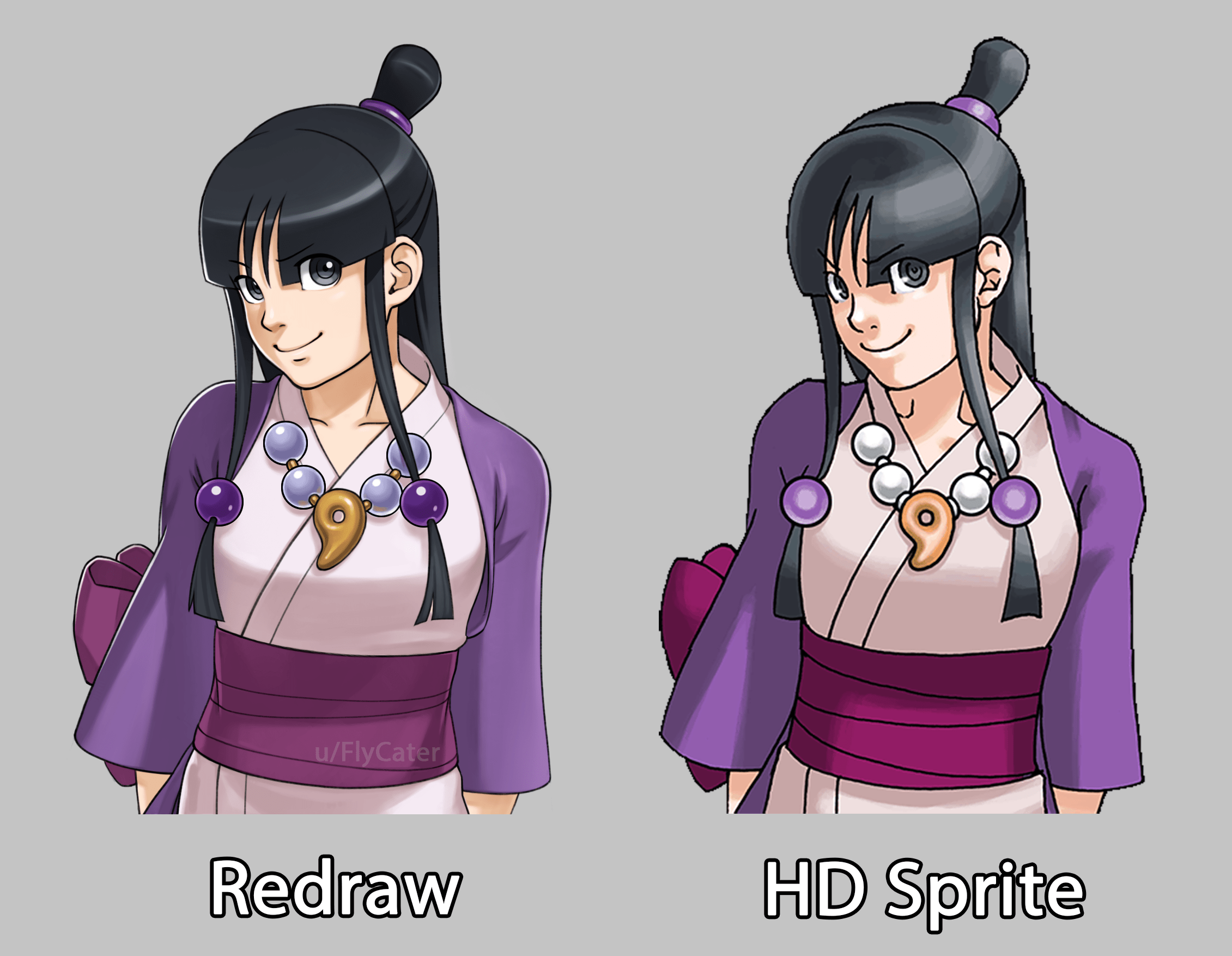 Sprite redraw part3 Maya Fey! AceAttorney