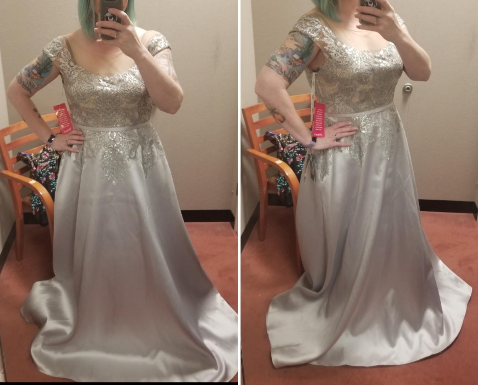 Found my wedding dress on clearance for 213. It's too long, but that
