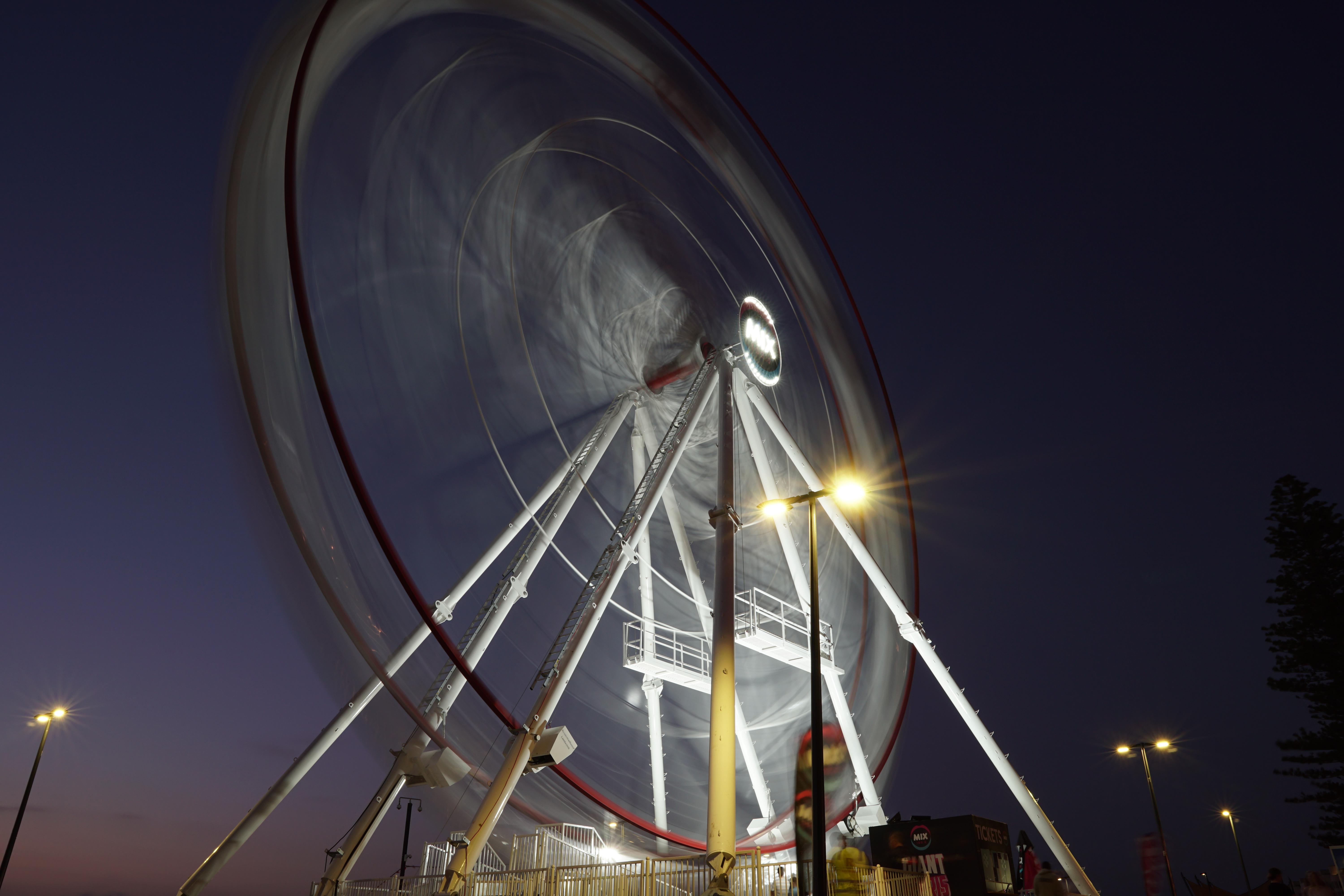 Got a photo of the Ferris Wheel that's been put up down at Glenelg r
