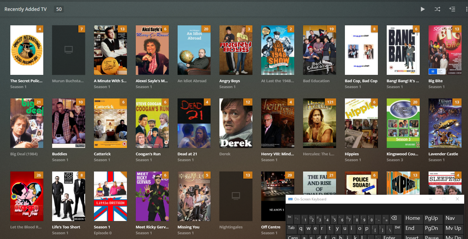 Why come many of my TV shows have a greyed out name? r/PleX