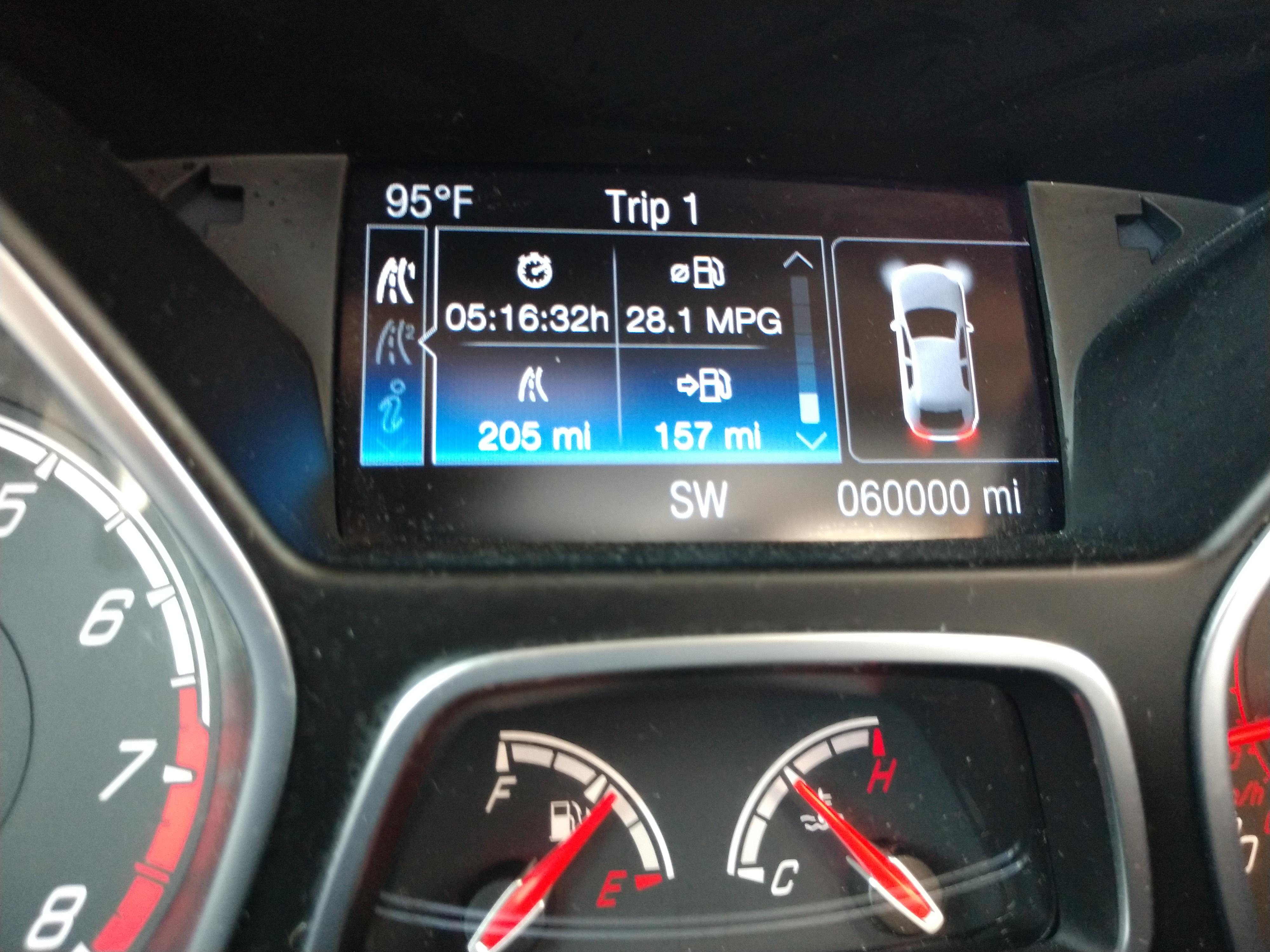 Hit 60k miles today. Not too bad for a 2014. r/FocusST