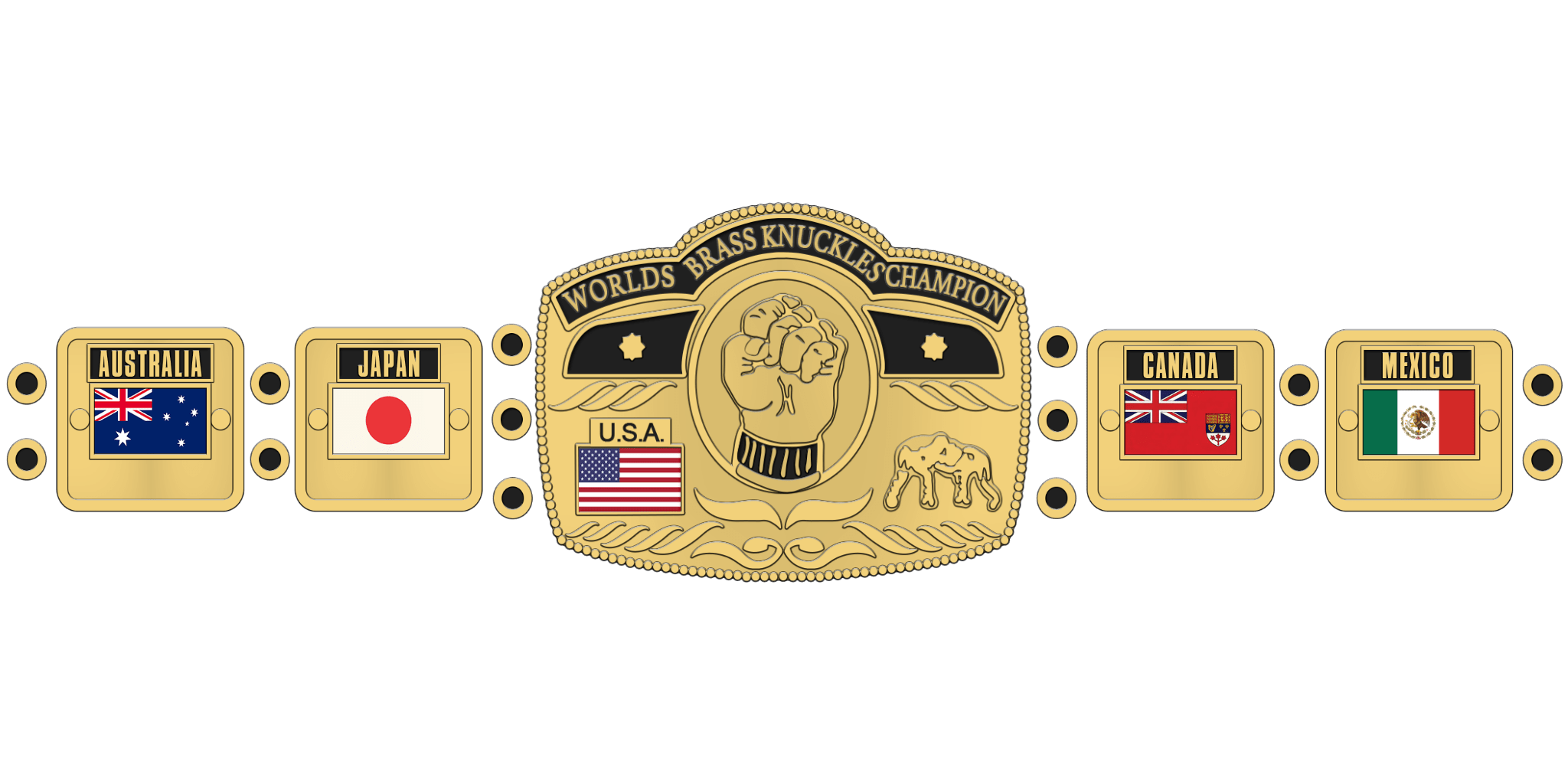 FMW Worlds Brass Kunckles Championship ( Credit To u/simonwelf For The