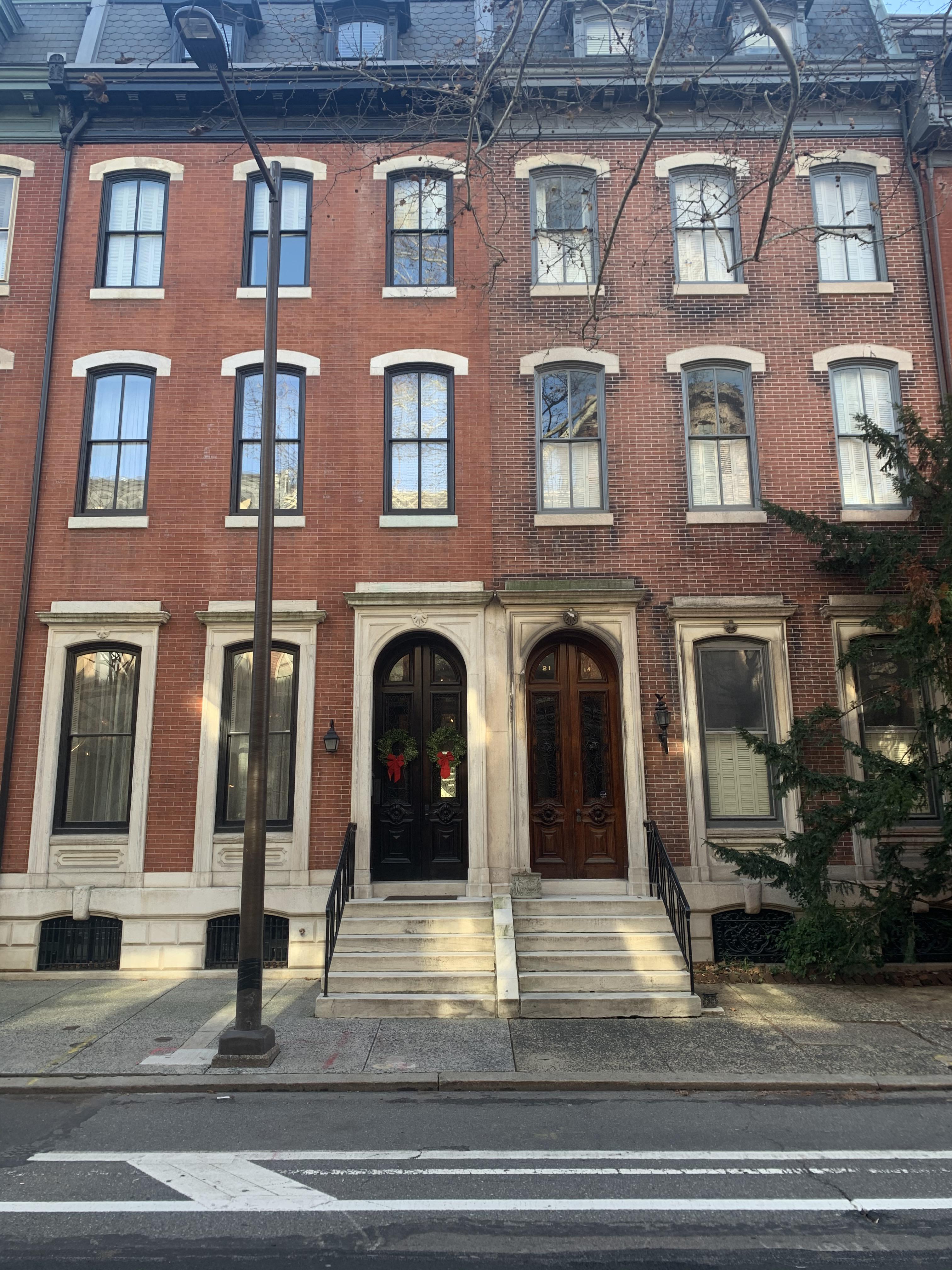 The Turner’s home looking lovely this morning in Philadelphia r/servant