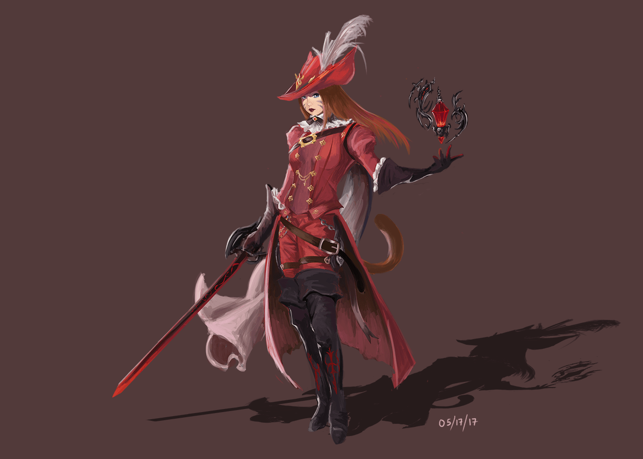 Fan art Red Mage ffxivart