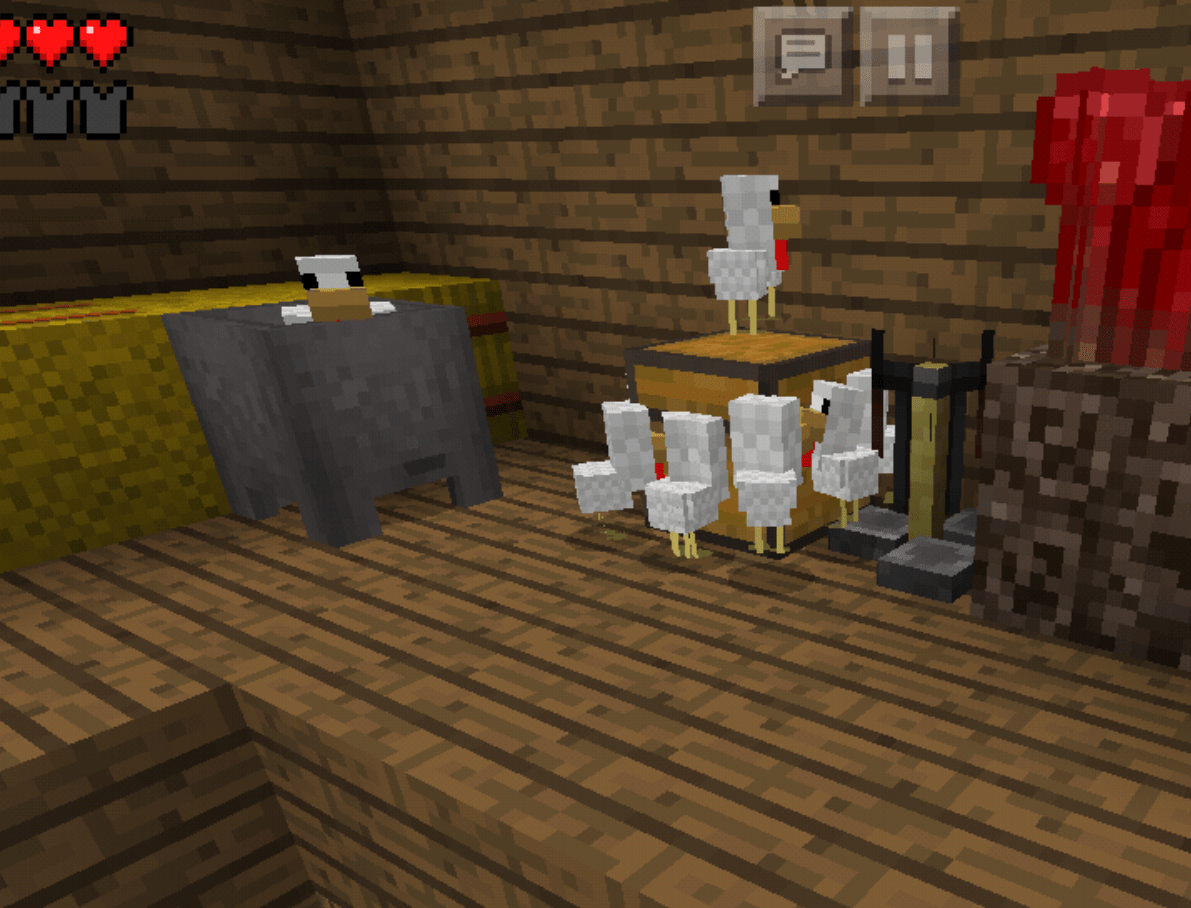 My chickens are up to something. r/Minecraft