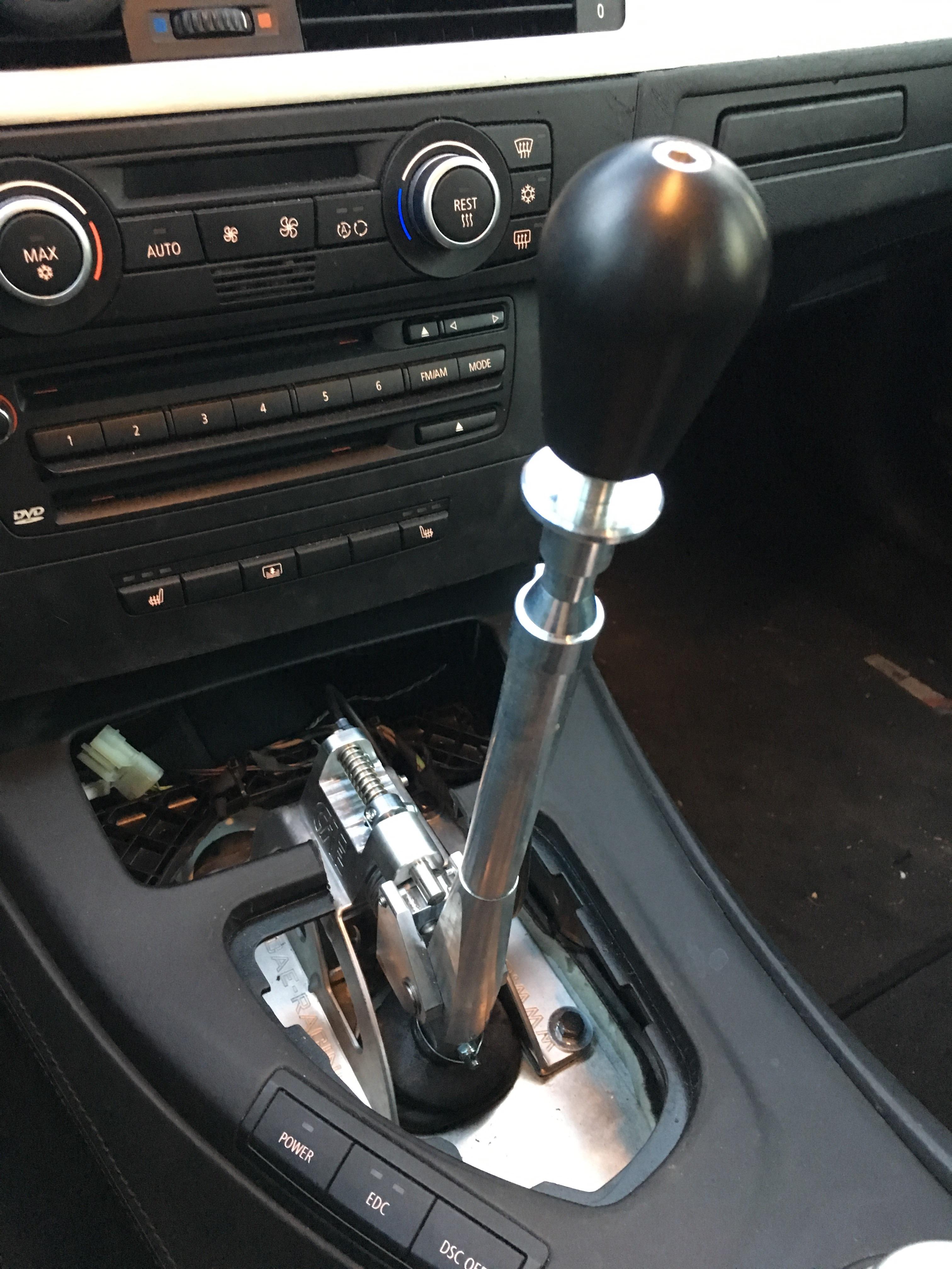 Cae shifter install complete! Now to make a new boot and ashtray cover