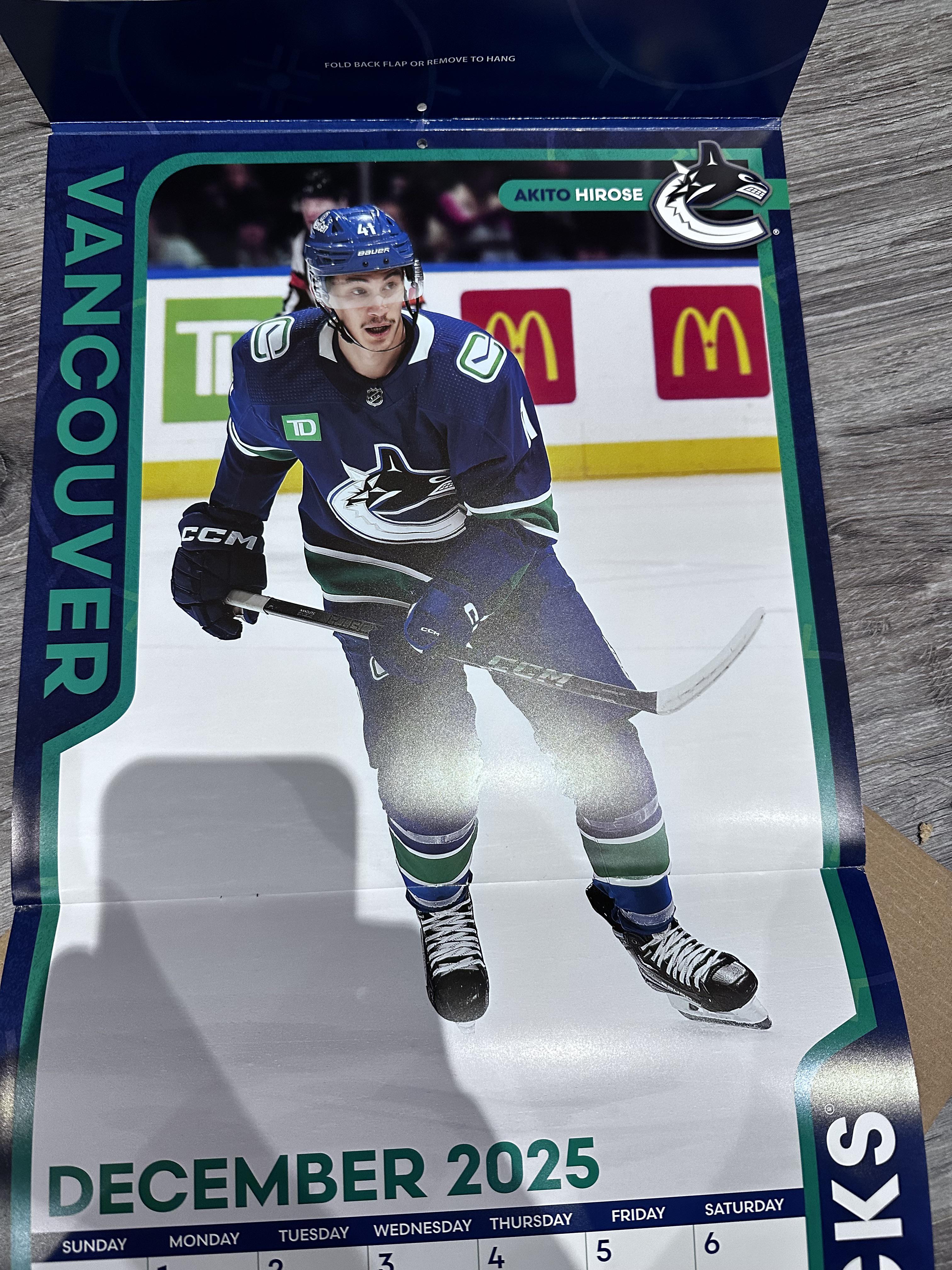 Not who i was expecting to see on my 2025 calendar r/canucks