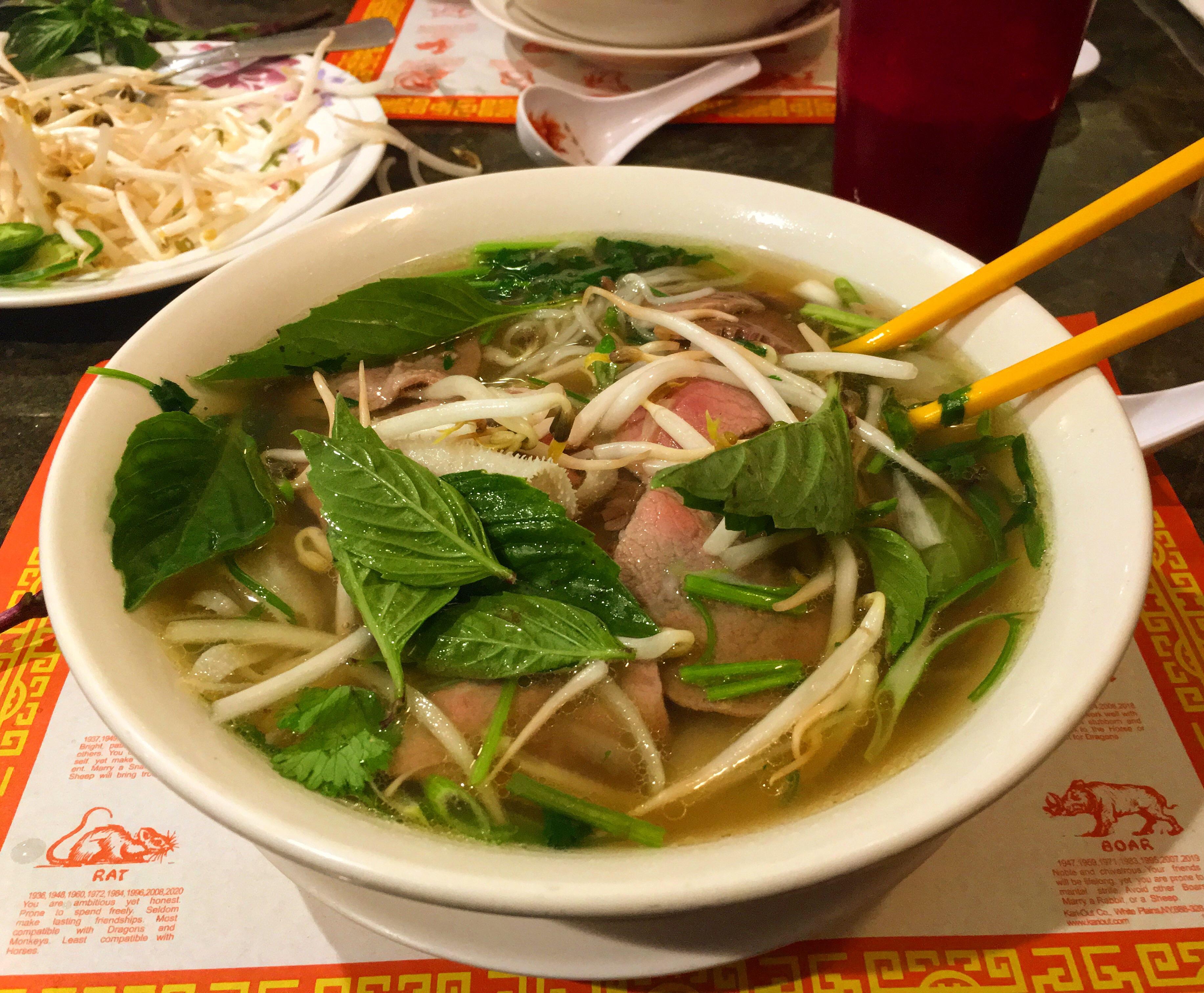 Rare beef, braised brisket and tripe Pho r/pho