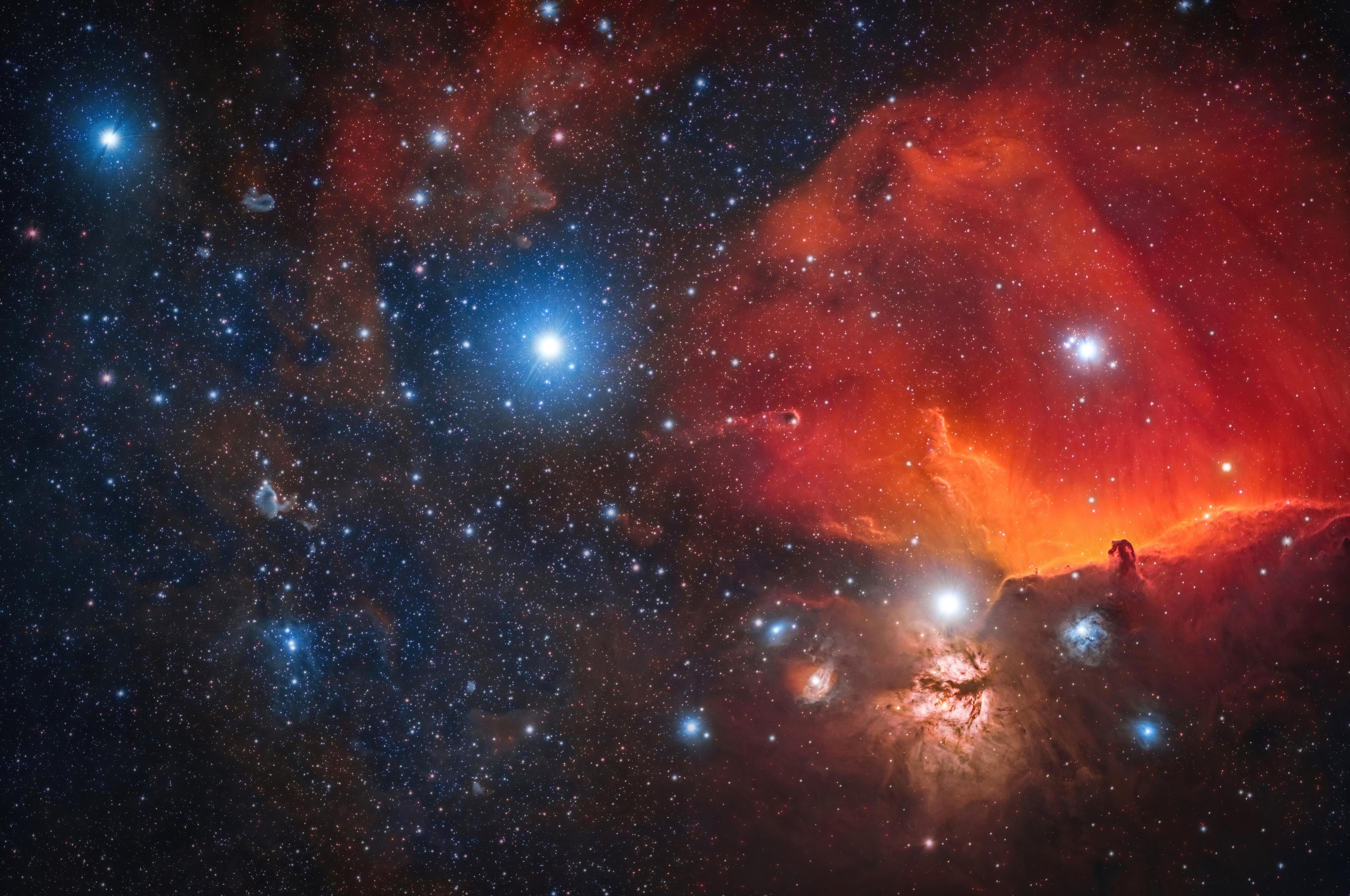 Orion's Belt with Halpha Signal r/astrophotography