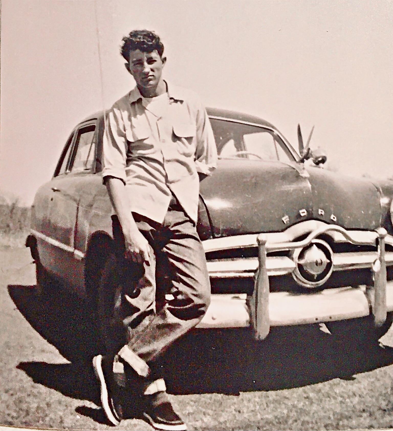 My dad & a 1949 Ford, Bokoshe, Oklahoma r/OldSchoolCool
