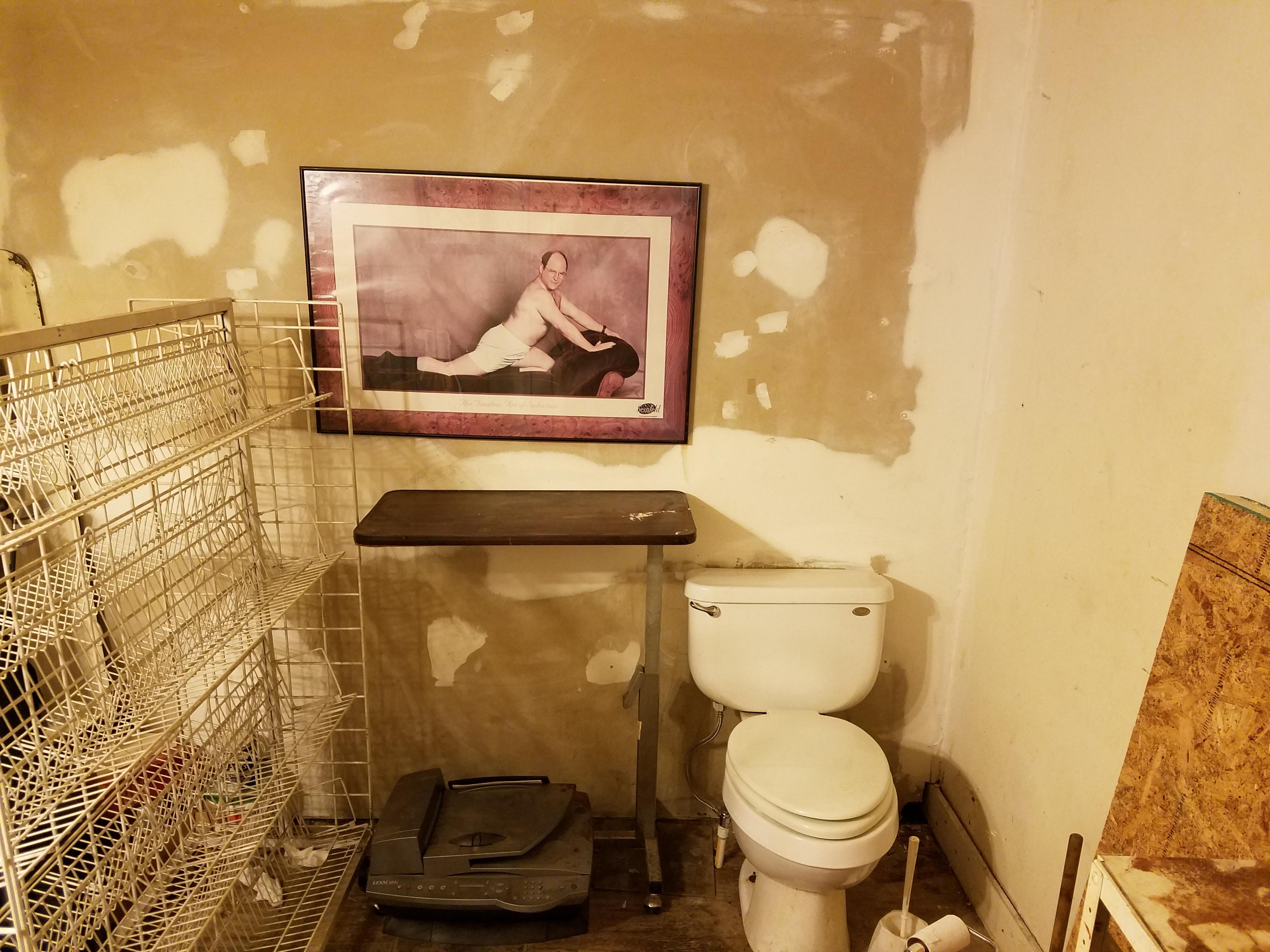 The bathroom of my local bookstore seinfeld