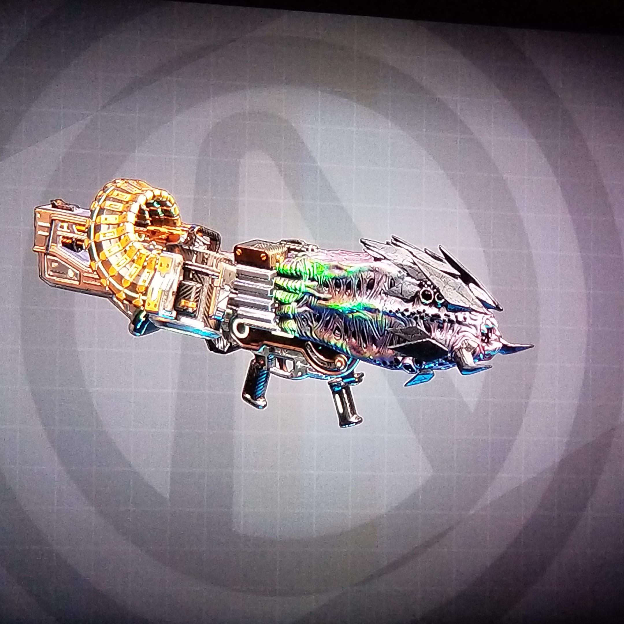 I generally don't like the looks of the alien barrel weapons, but I