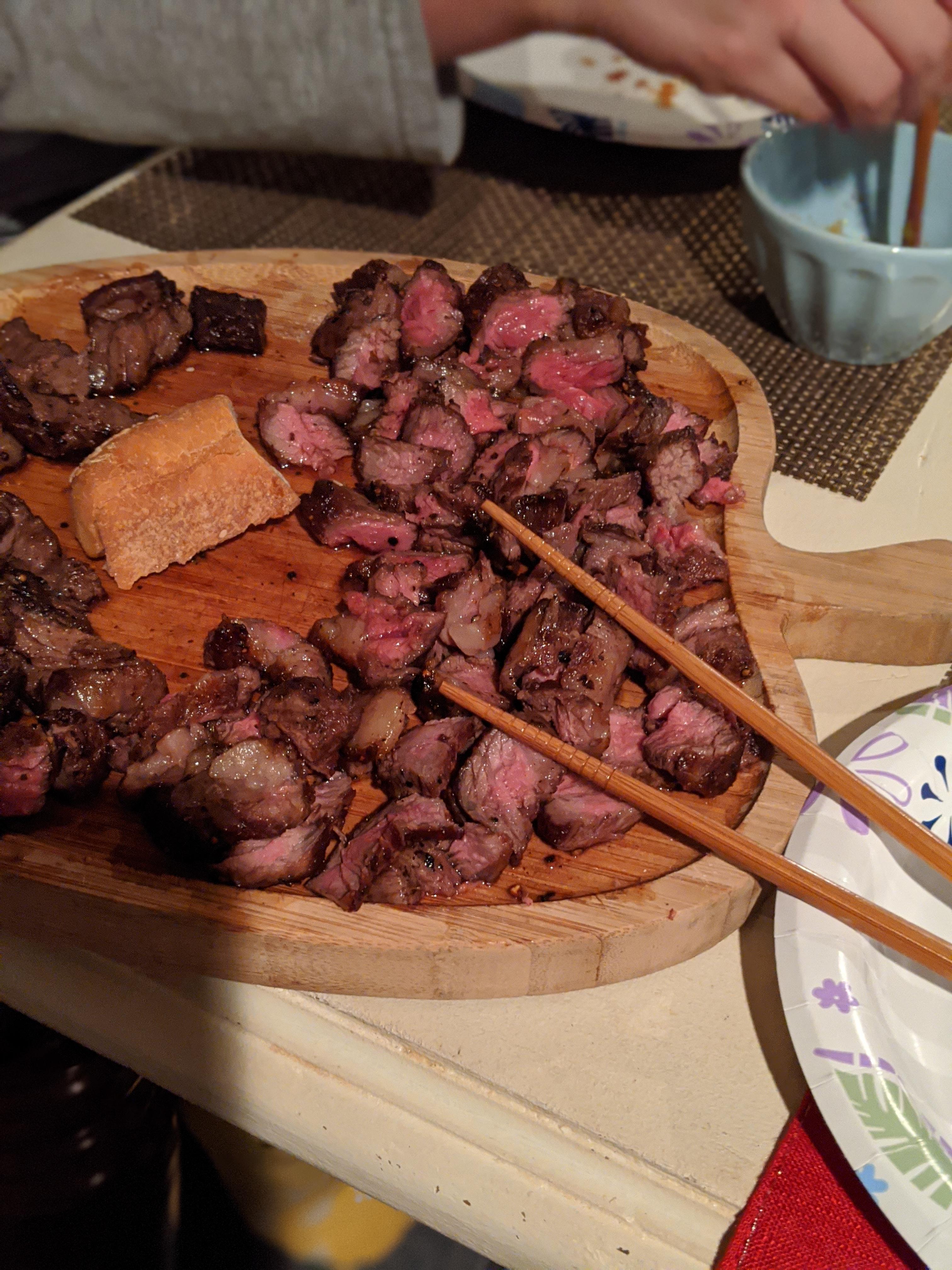 [Homemade] Seared ribeye Japanese style r/food