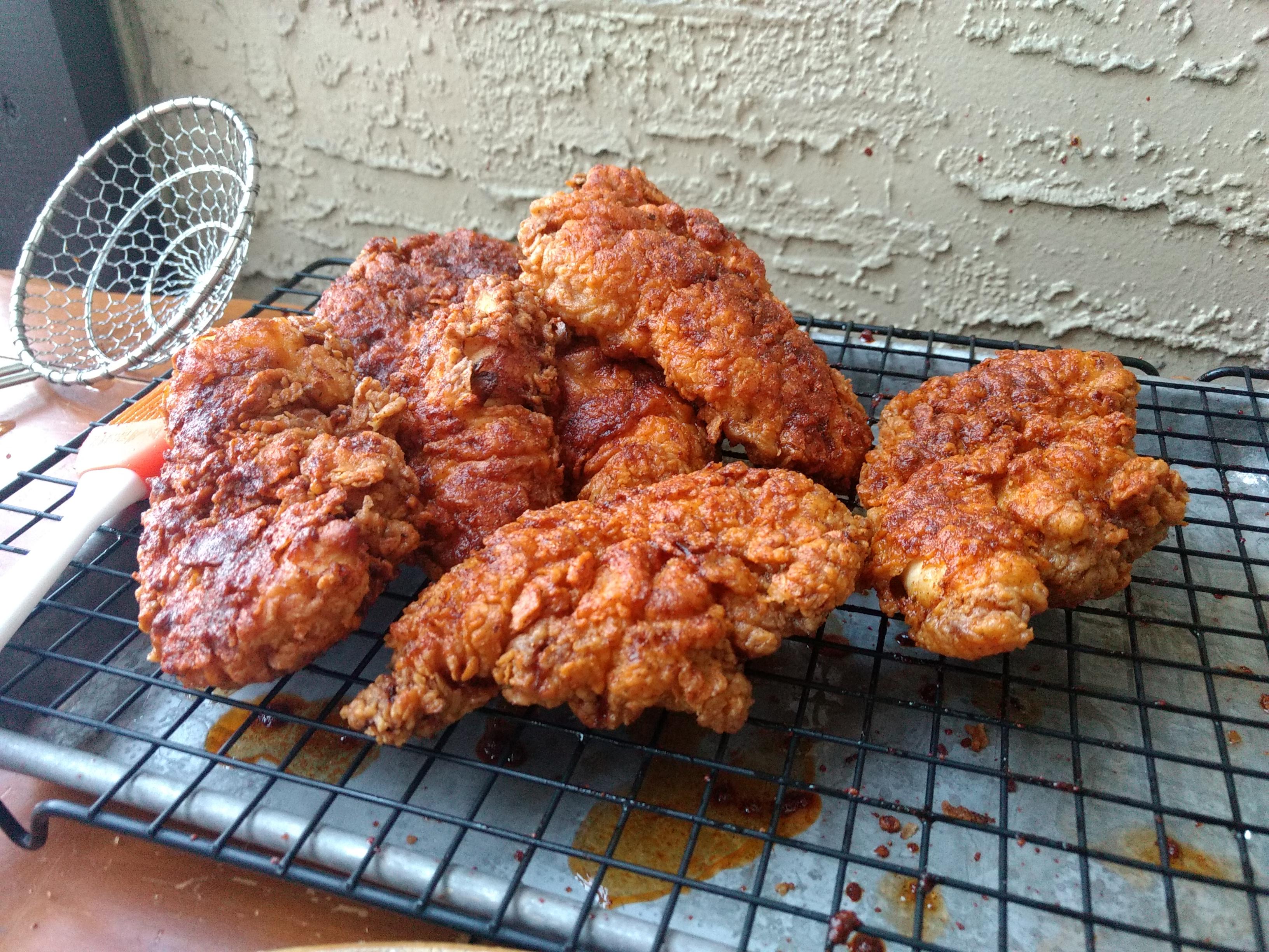 [Homemade] Nashville Hot Chicken Tenders r/food
