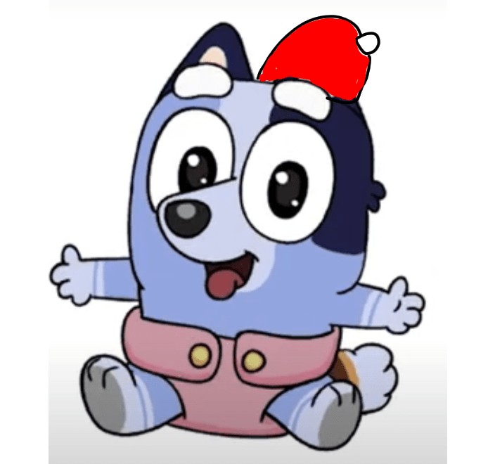 Baby Socks wishes you a merry Christmas r/bluey