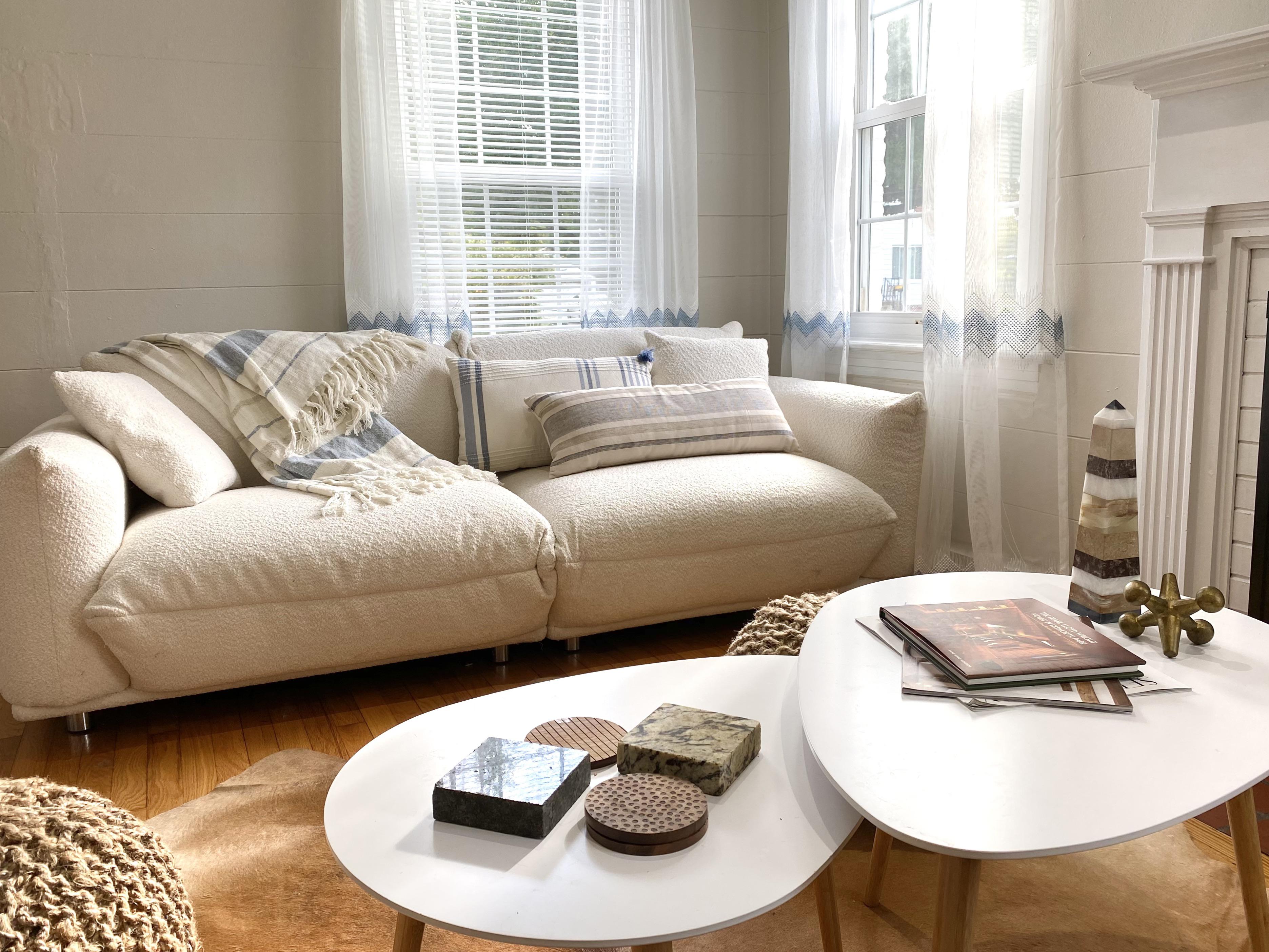 I finally found some throws I like for my sofa r/malelivingspace