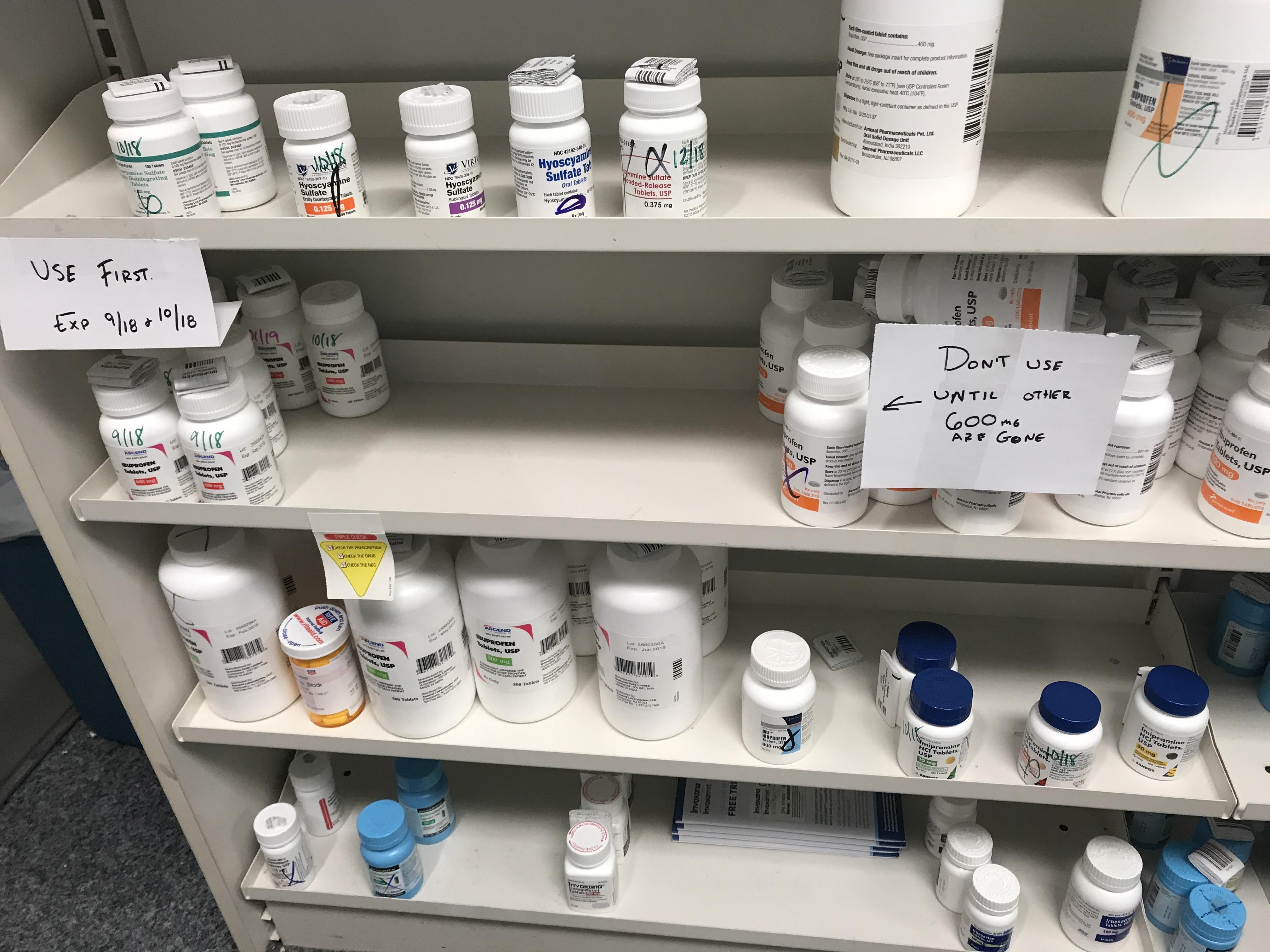 I once let 5 bottles of ibuprofen expire. Making it my mission not to