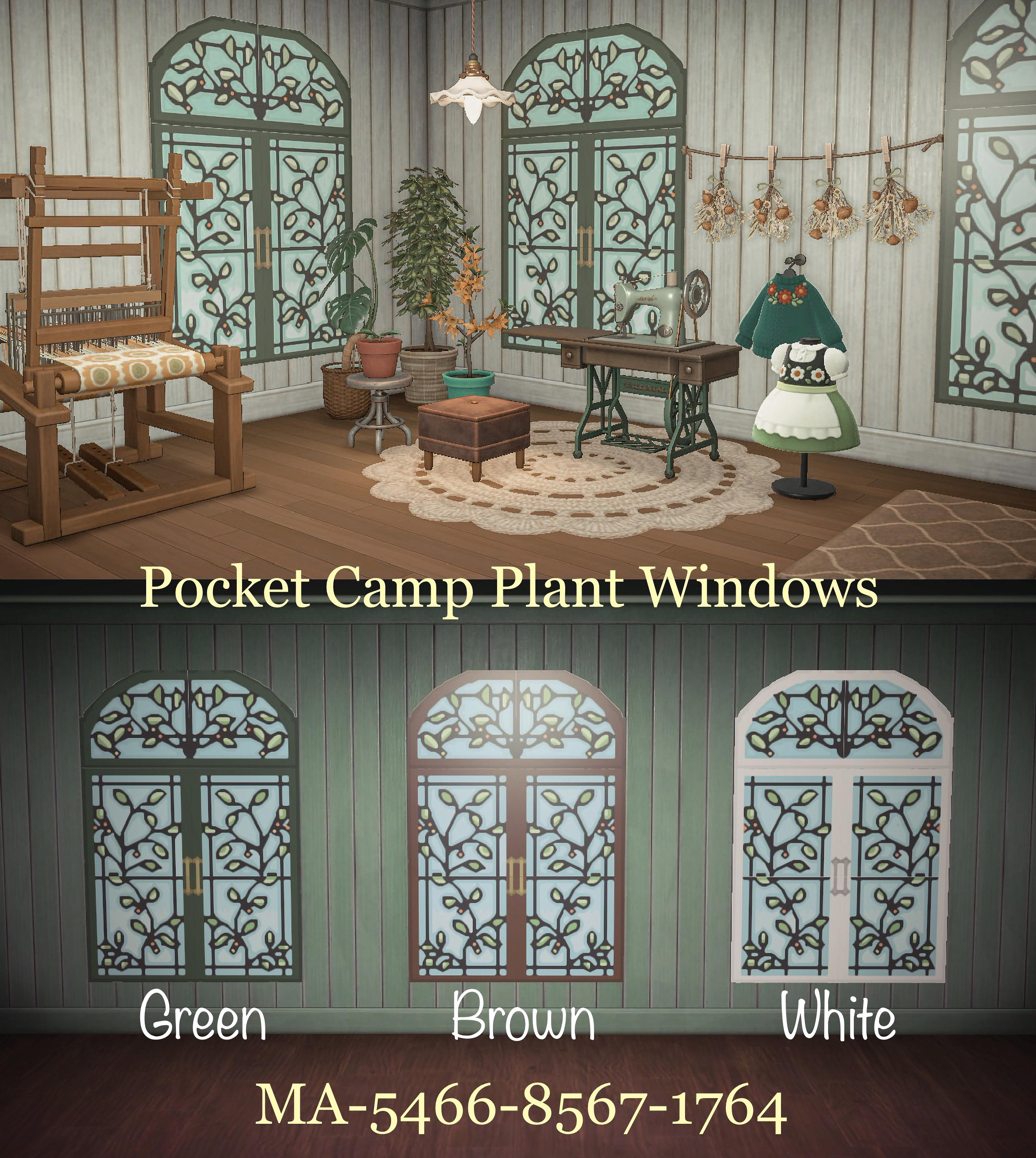 I made the Pocket Camp Plant Windows for ACNH! Enjoy! 🌿 r