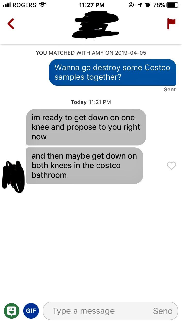 Time to renew my Costco membership r/Tinder