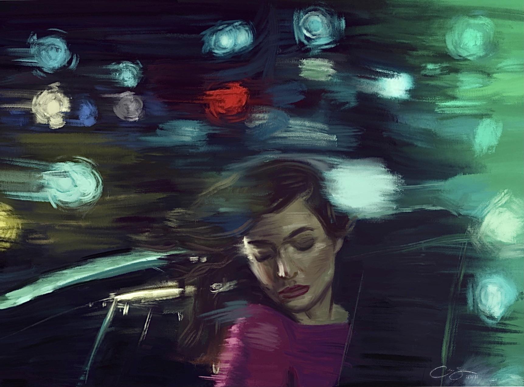 Here's a Green Light painting I did on my iPad! I'm very new to