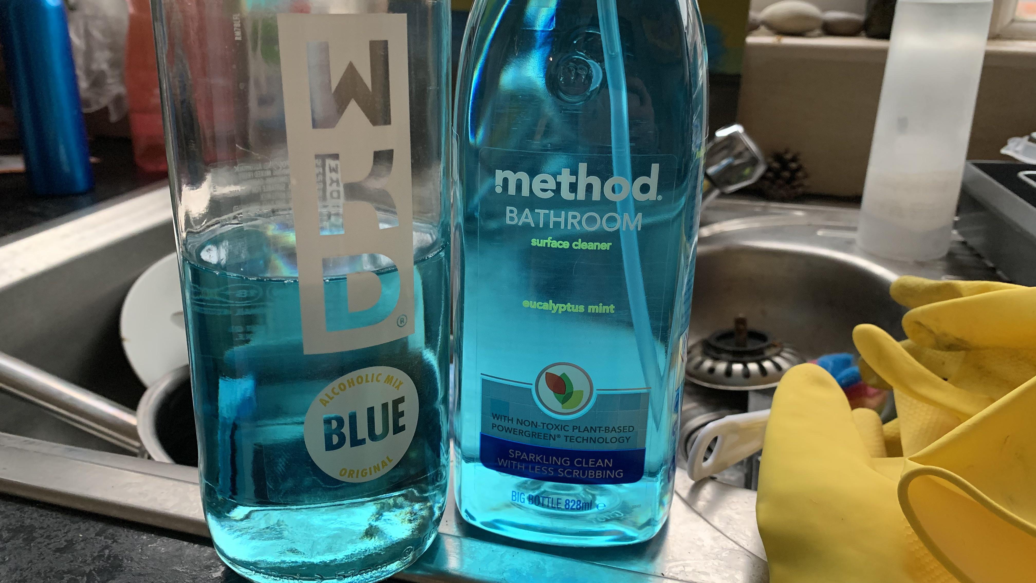 This half filled bottle of WKD is exactly the same colour as this