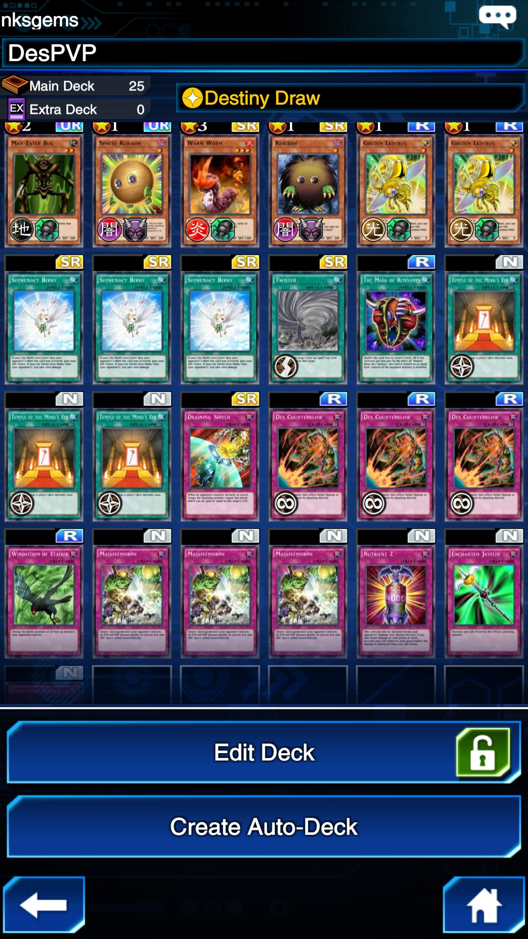 [Deck] KoG Des Counterblow DuelLinks
